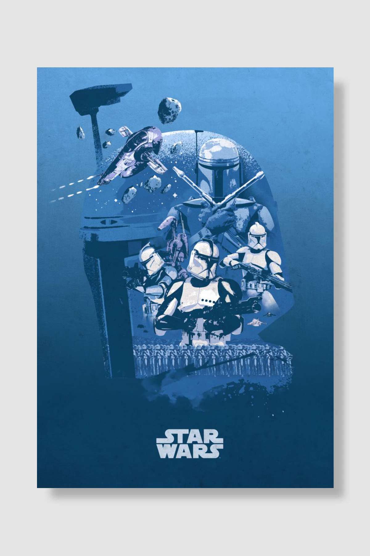 Boba Fett Oyun Poster Çerçevesiz Yüksek Kalite Oyun Afiş Duvar Poster