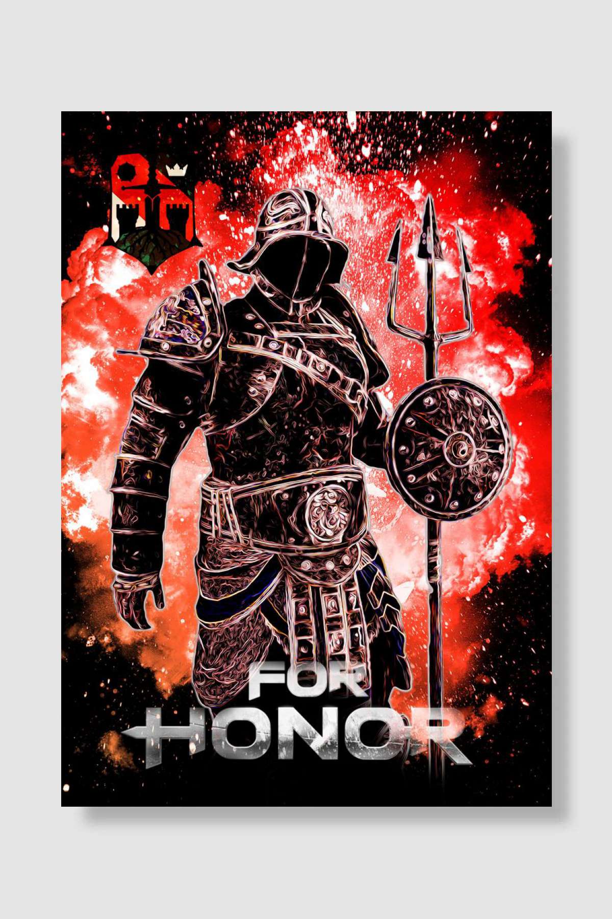 For Honor Knights Oyun Poster Çerçevesiz Yüksek Kalite Oyun Afiş Duvar Poster