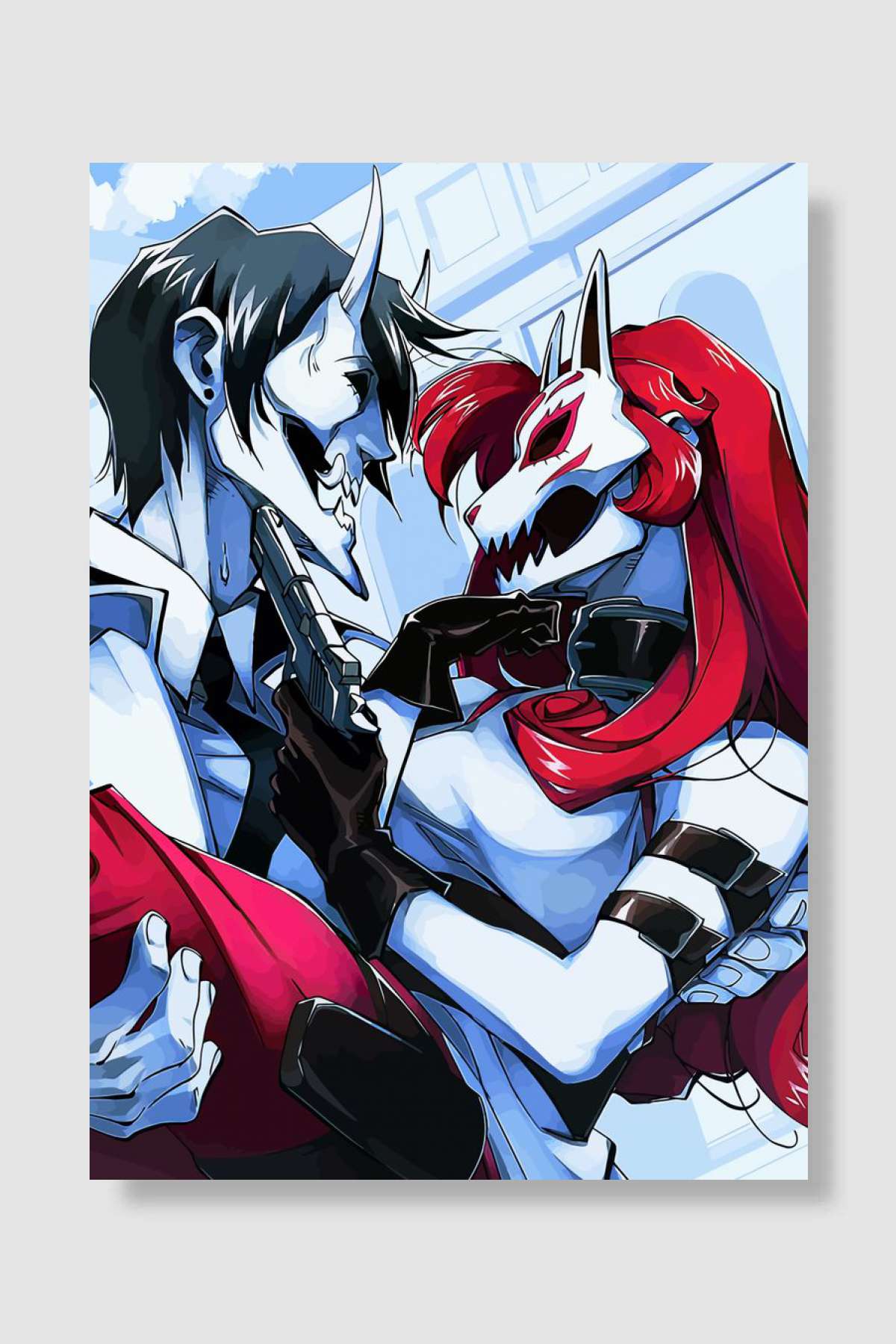 Neon White Game Oyun Poster Çerçevesiz Yüksek Kalite Oyun Afiş Duvar Poster