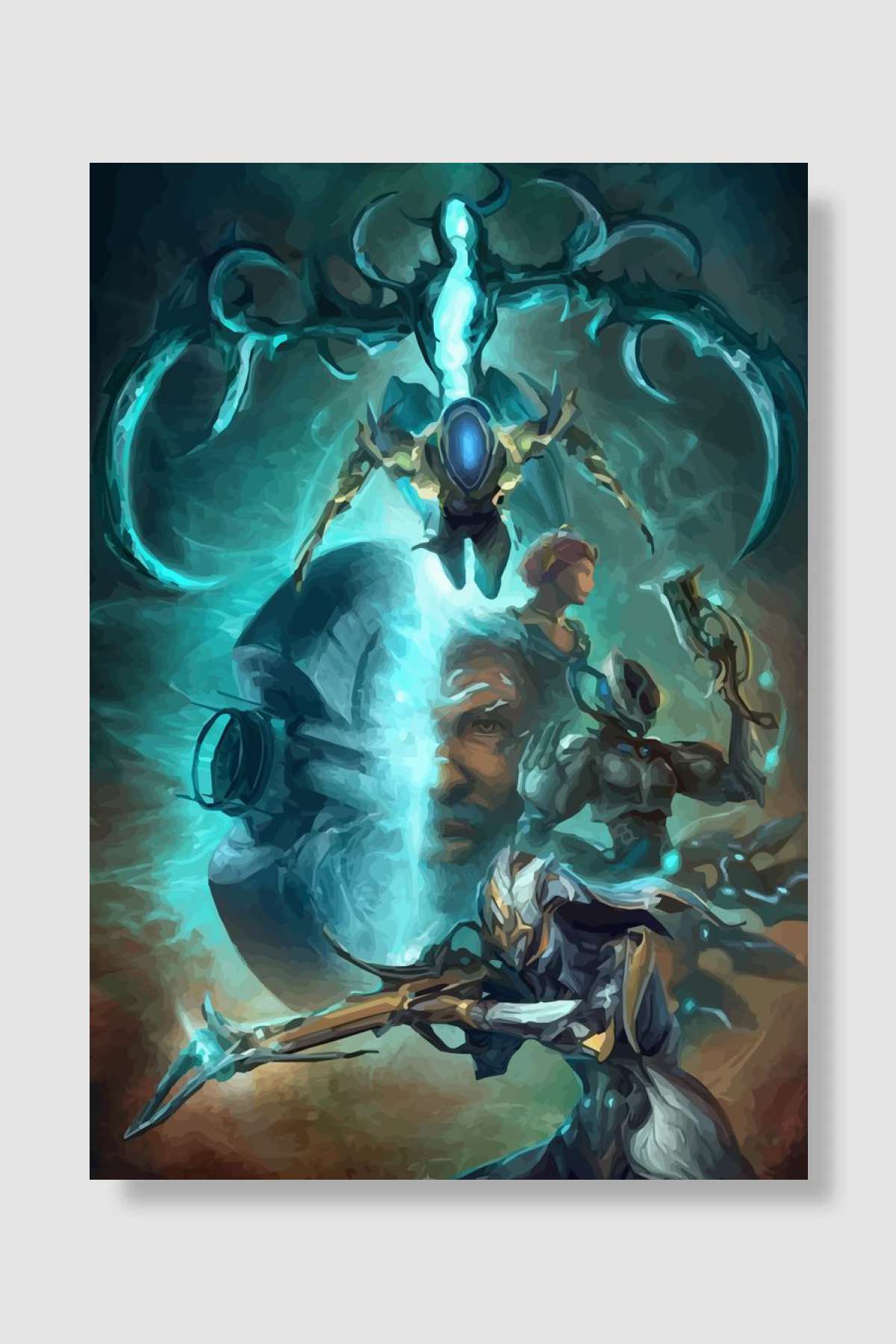 warframe Oyun Poster Çerçevesiz Yüksek Kalite Oyun Afiş Duvar Poster