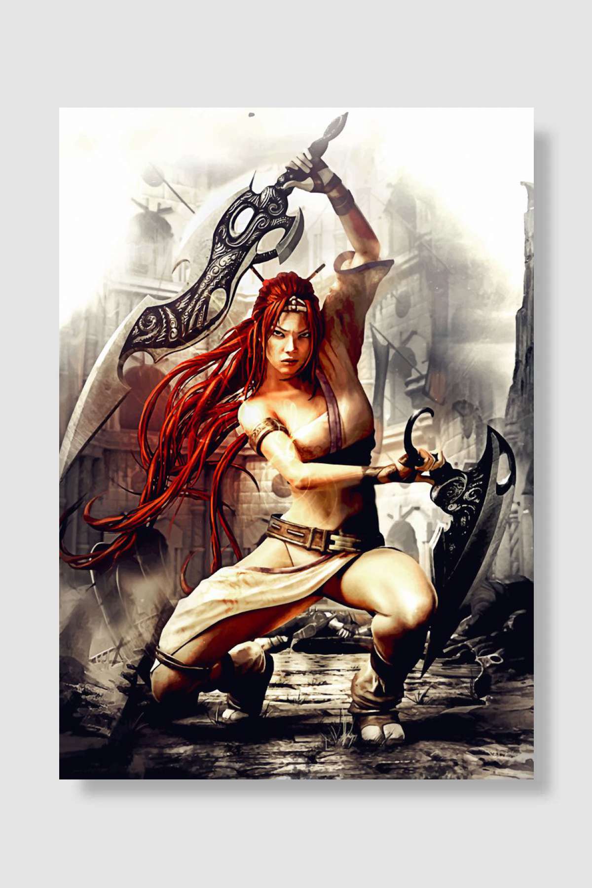 Heavenly Sword Nariko Oyun Poster Çerçevesiz Yüksek Kalite Oyun Afiş Duvar Poster