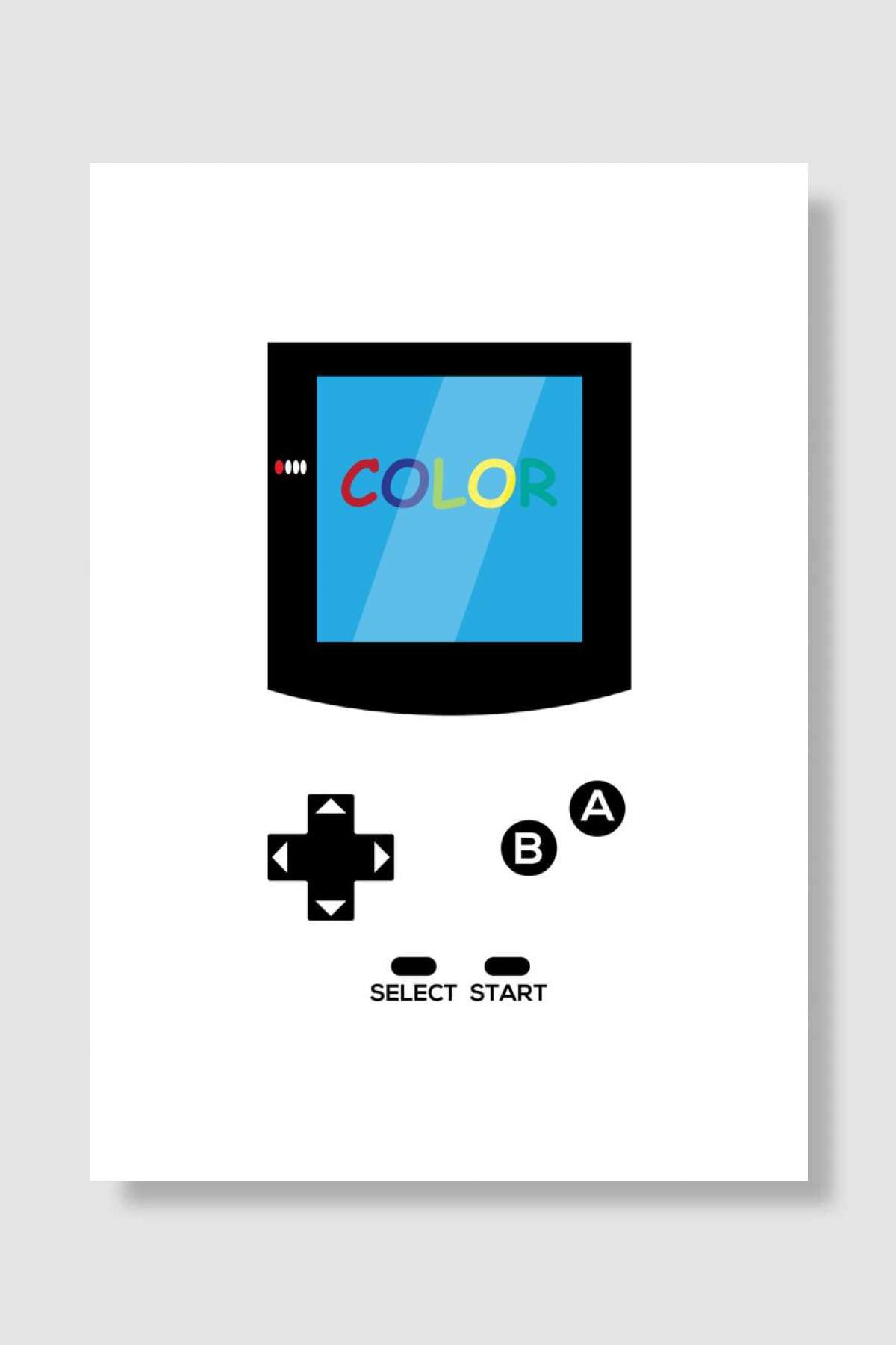 GameBoy Color Oyun Poster Çerçevesiz Yüksek Kalite Oyun Afiş Duvar Poster