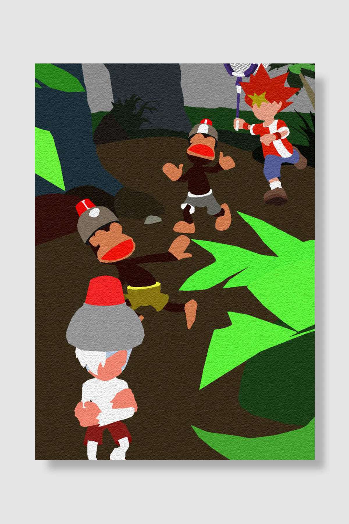 Ape Escape Oyun Poster Çerçevesiz Yüksek Kalite Oyun Afiş Duvar Poster - En İyi Fiyatlarla