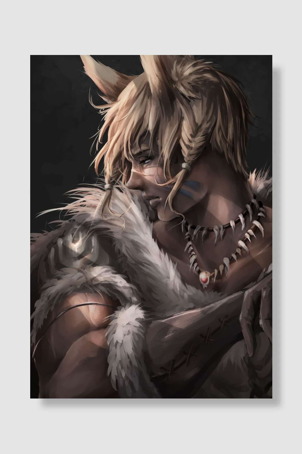 Miqote Oyun Poster Çerçevesiz Yüksek Kalite Oyun Afiş Duvar Poster