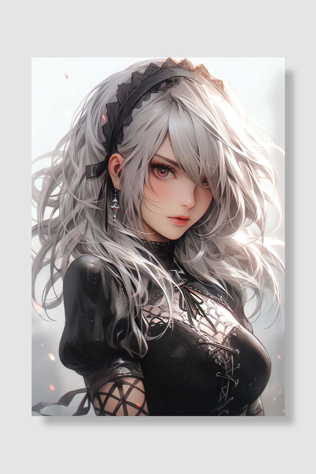 Sweet Anime Girl Oyun Poster Çerçevesiz Yüksek Kalite Oyun Afiş Duvar Poster