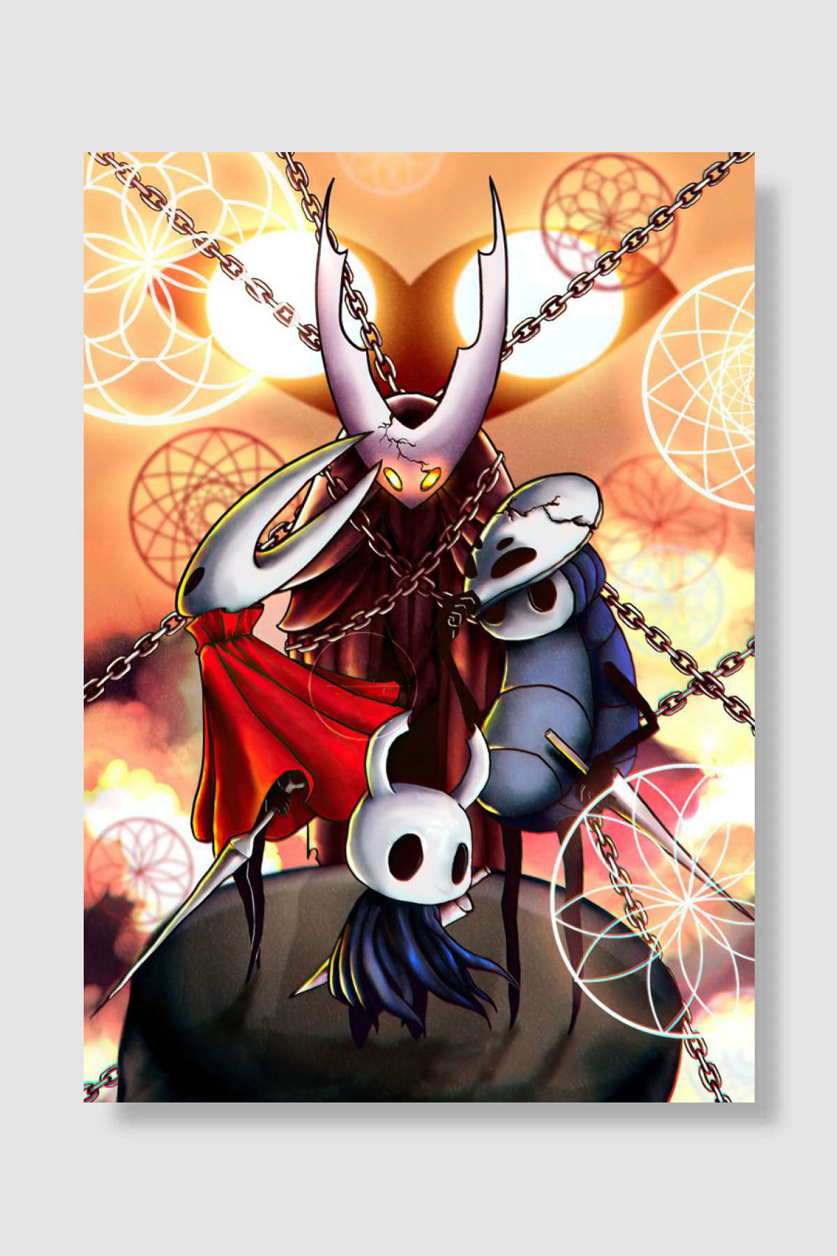 Hollow Knight Oyun Poster Çerçevesiz Yüksek Kalite Oyun Afiş Duvar Poster