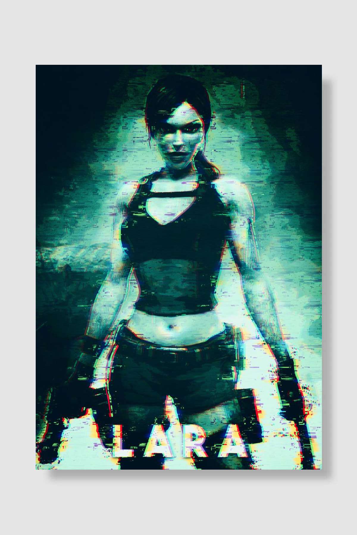 Lara Croft Oyun Poster Çerçevesiz Yüksek Kalite Oyun Afiş Duvar Poster