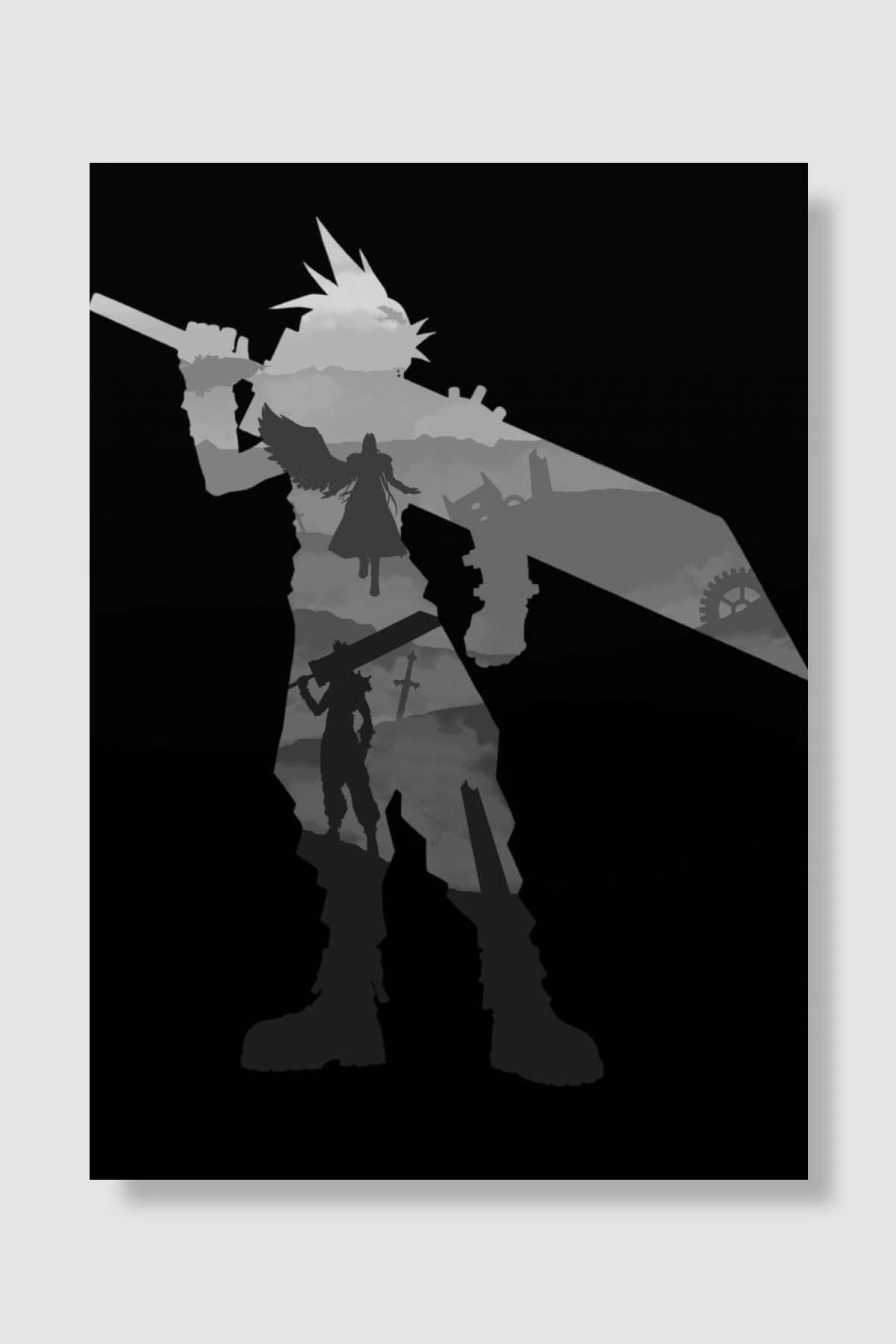 Cloud Oyun Poster Çerçevesiz Yüksek Kalite Oyun Afiş Duvar Poster