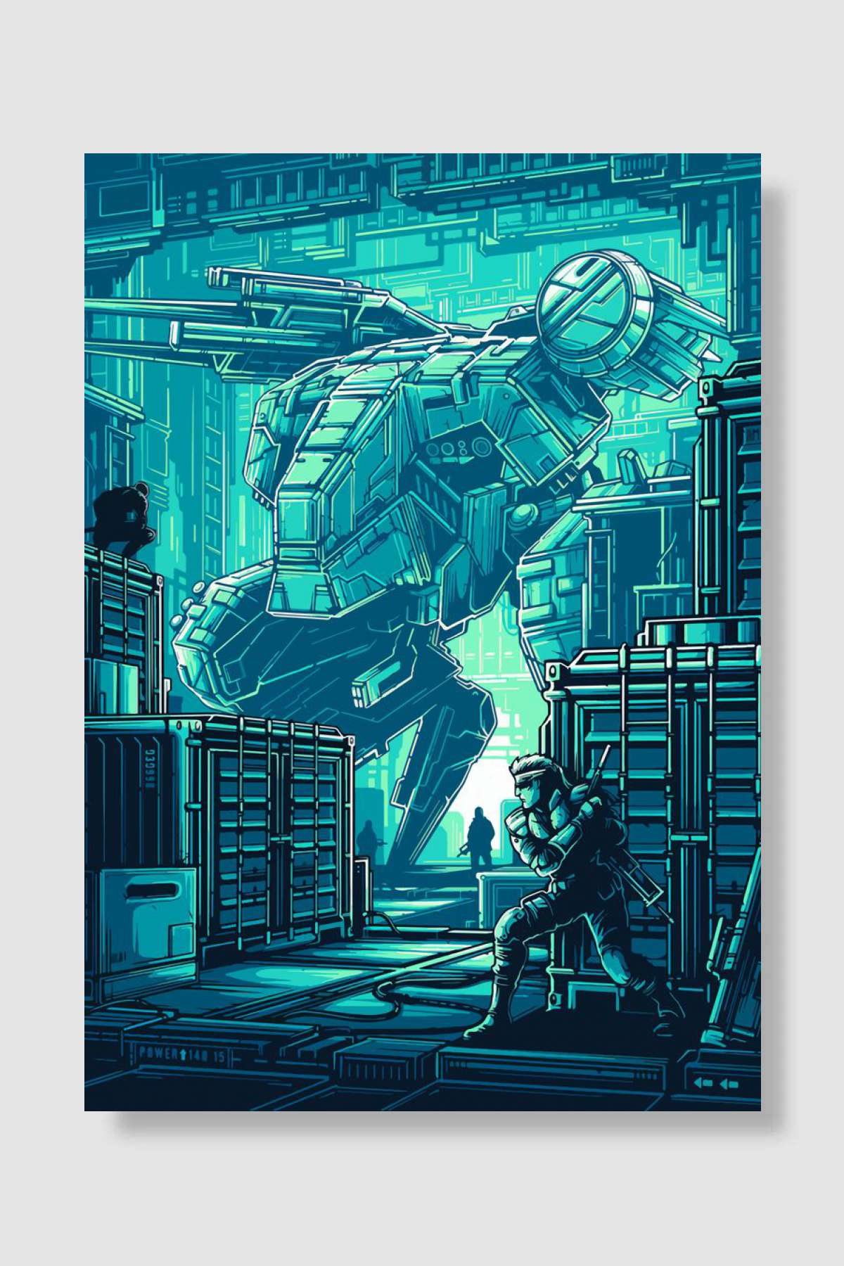 METAL GEAR SOLID SNAKE Oyun Poster Çerçevesiz Yüksek Kalite Oyun Afiş Duvar Poster