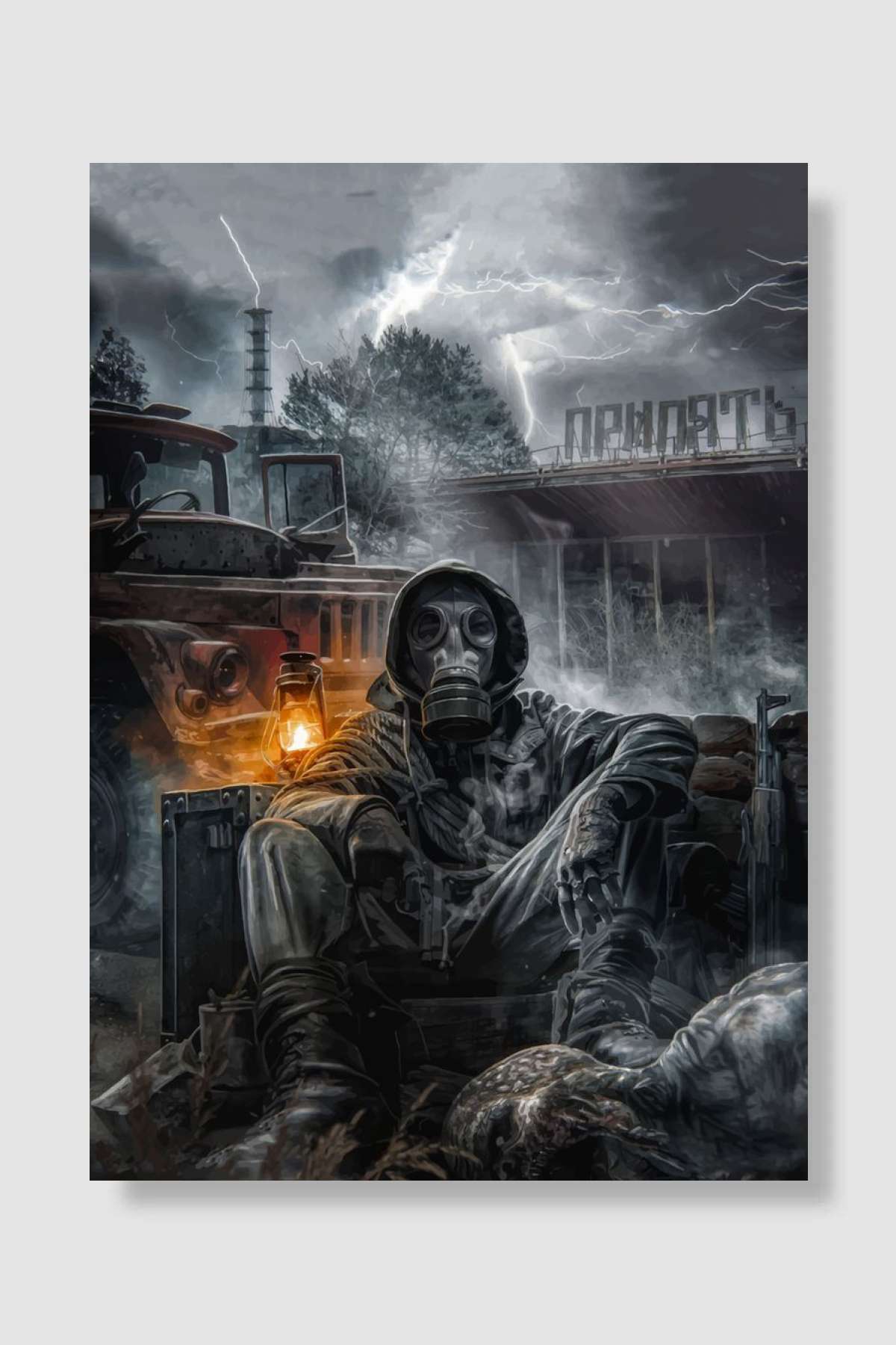 stalker Oyun Poster Çerçevesiz Yüksek Kalite Oyun Afiş Duvar Poster