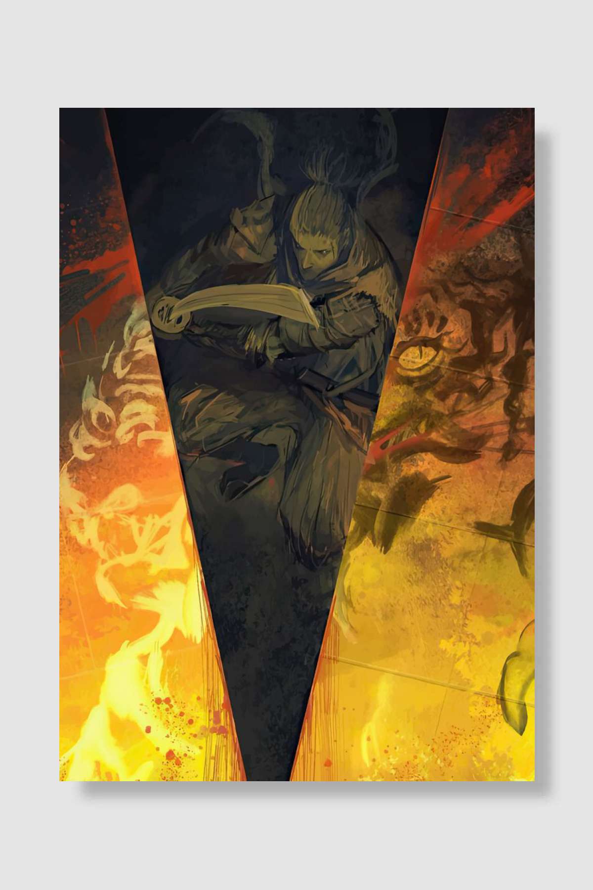 Sekiro Game Oyun Poster Çerçevesiz Yüksek Kalite Oyun Afiş Duvar Poster