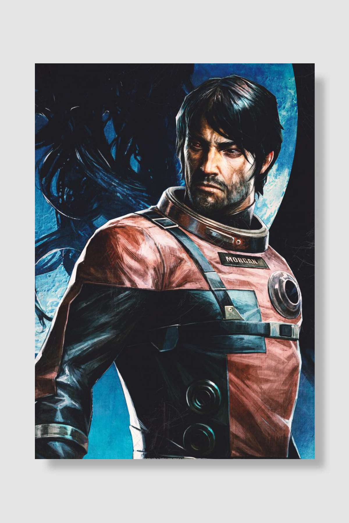 Male Morgan Yu Oyun Poster Çerçevesiz Yüksek Kalite Oyun Afiş Duvar Poster