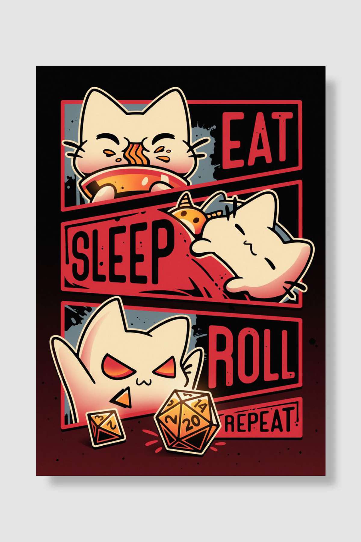 Roleplayer Routine Oyun Poster Çerçevesiz Yüksek Kalite Oyun Afiş Duvar Poster