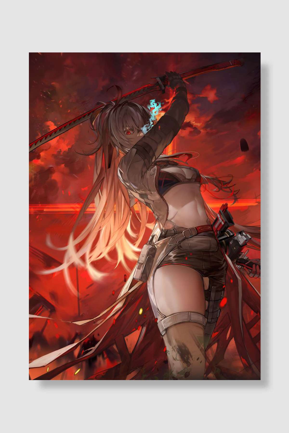 Punishing Gray Raven Oyun Poster Çerçevesiz Yüksek Kalite Oyun Afiş Duvar Poster