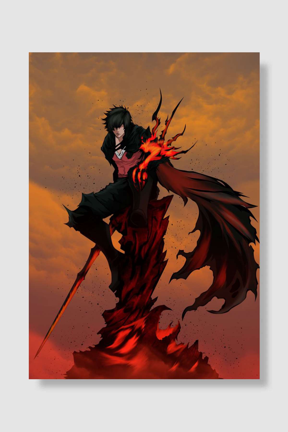 Clive Rosfield XVI Oyun Poster Çerçevesiz Yüksek Kalite Oyun Afiş Duvar Poster