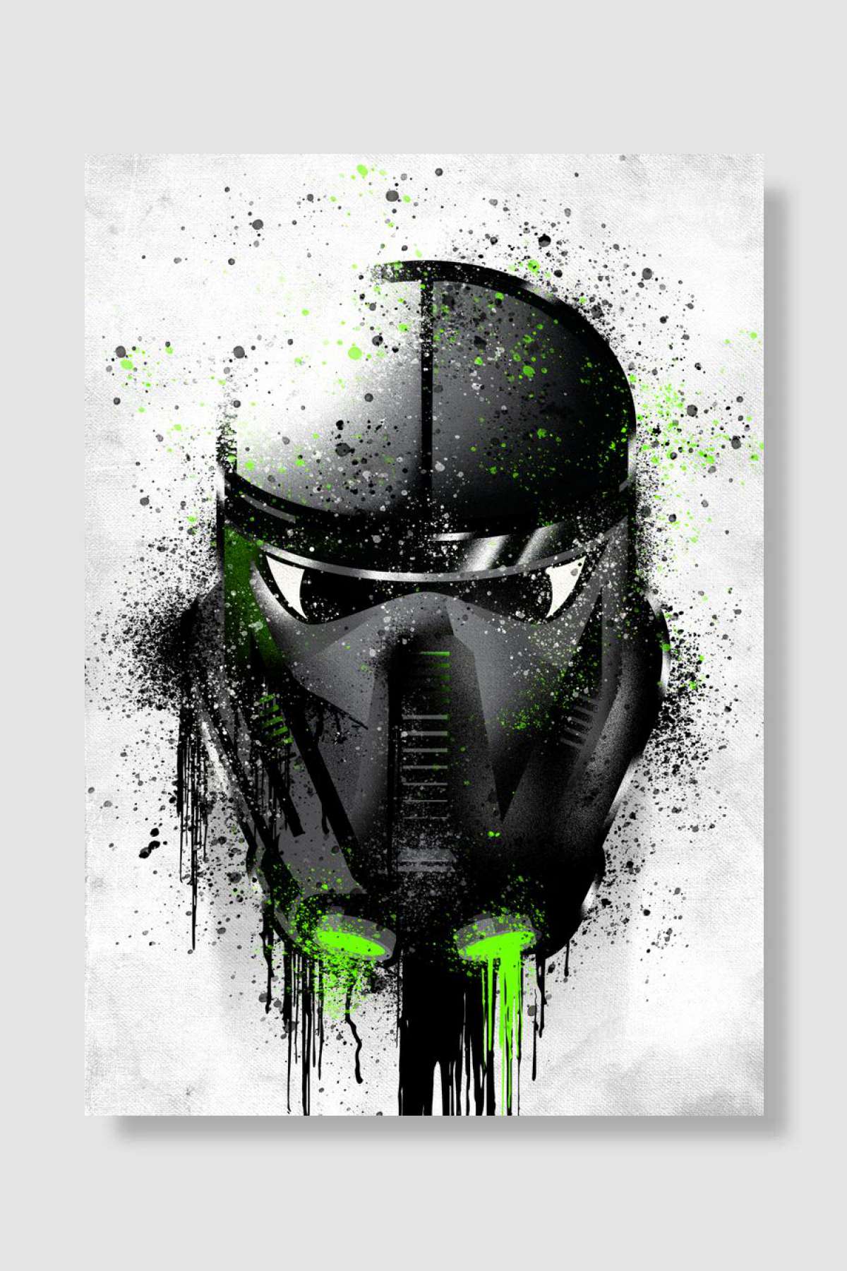Death Trooper Graffitti Oyun Poster Çerçevesiz Yüksek Kalite Oyun Afiş Duvar Poster
