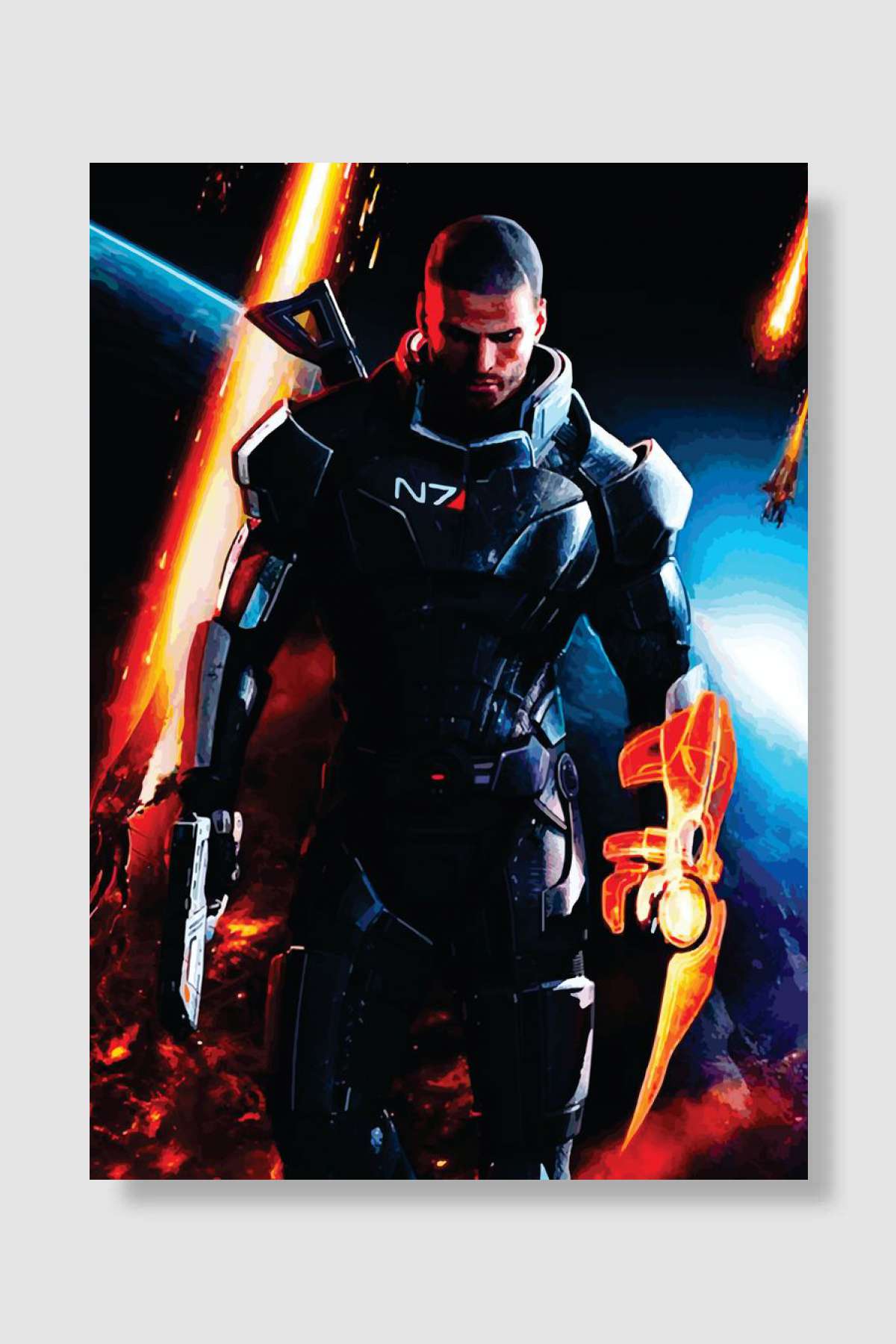 Mass Oyun Poster Çerçevesiz Yüksek Kalite Oyun Afiş Duvar Poster