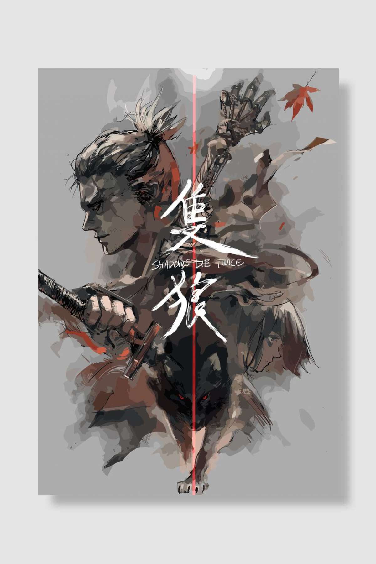Sekiro Oyun Poster Çerçevesiz Yüksek Kalite Oyun Afiş Duvar Poster