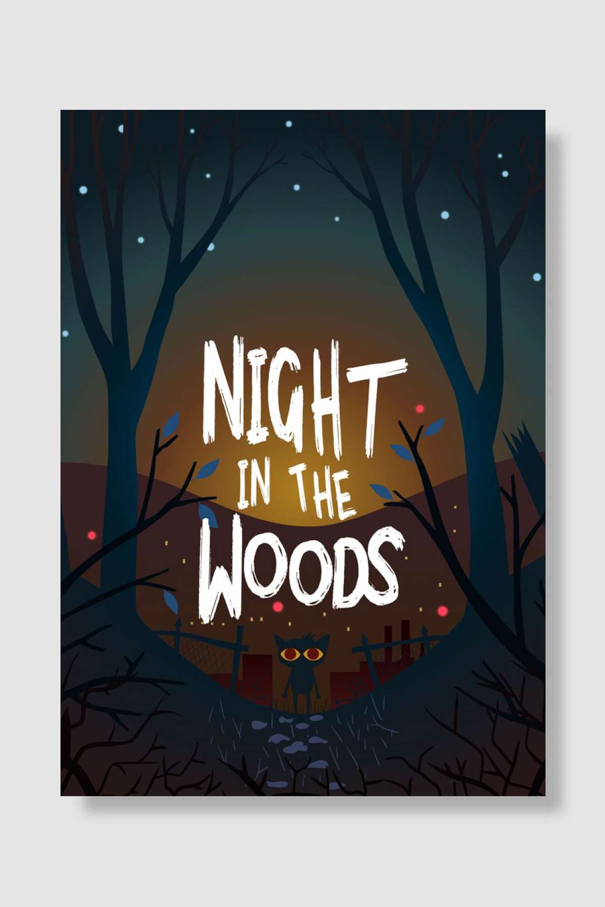Night In The Woods Oyun Poster Çerçevesiz Yüksek Kalite Oyun Afiş Duvar Poster