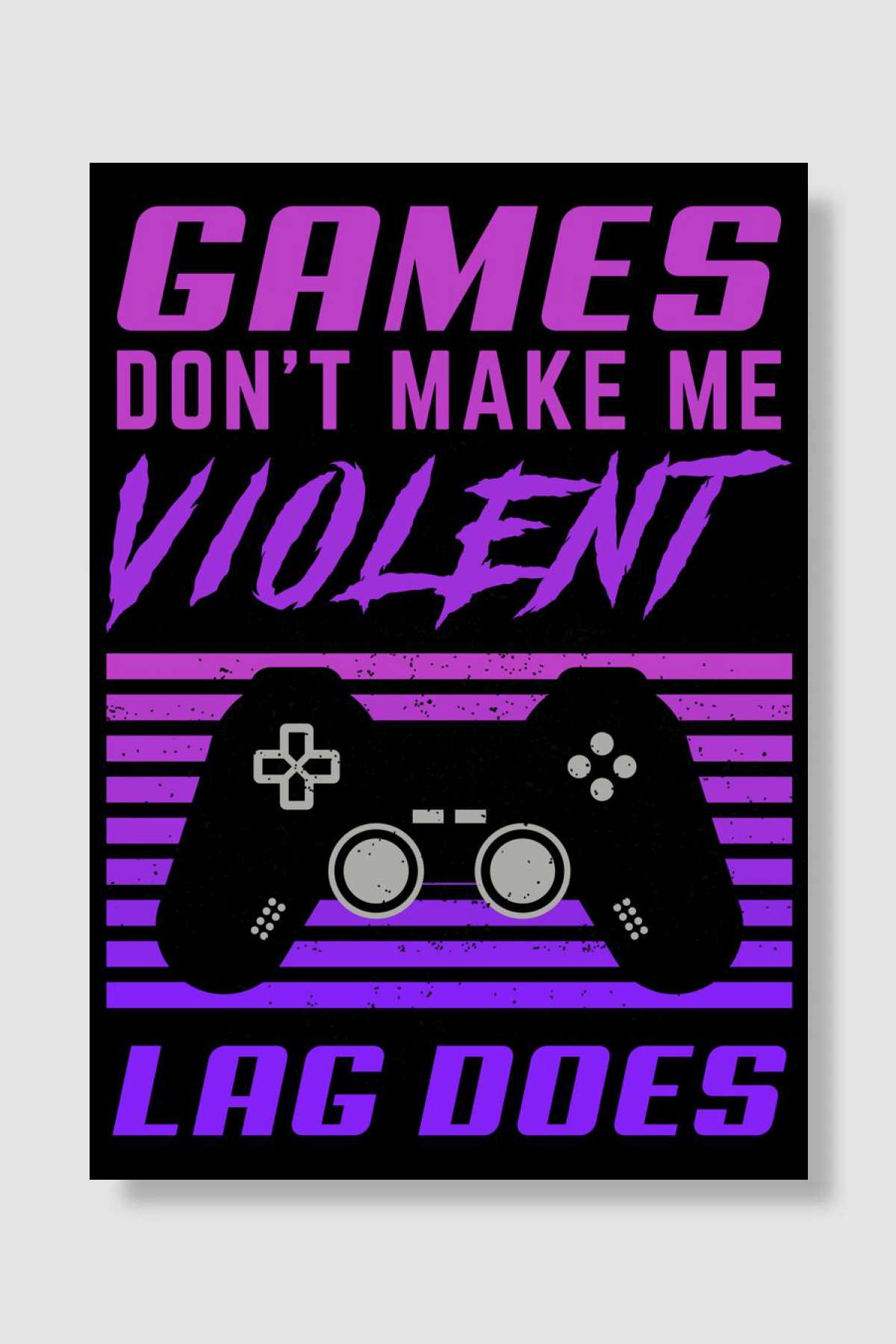 Games Violent Videogame Oyun Poster Çerçevesiz Yüksek Kalite Oyun Afiş Duvar Poster