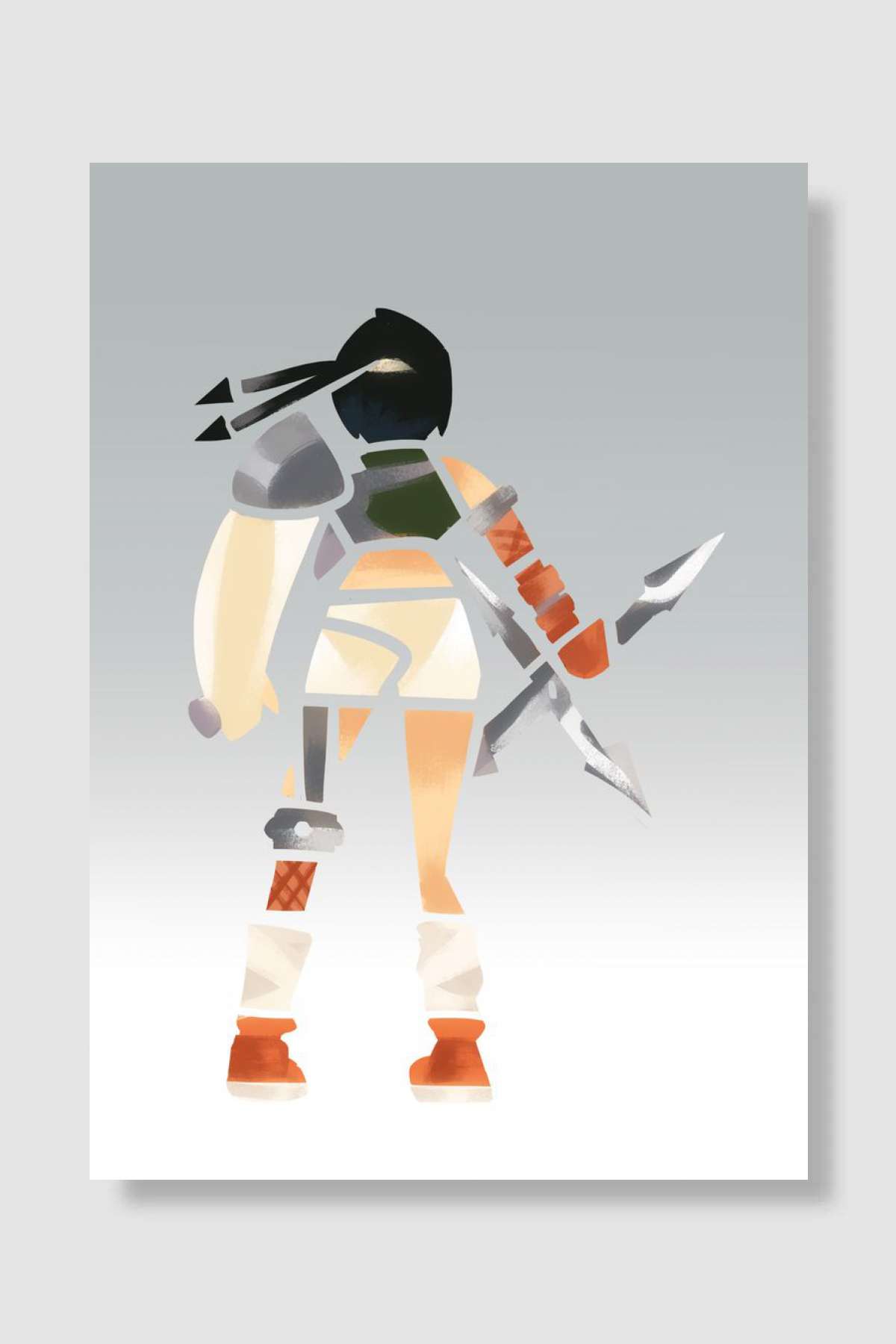 Yuffie Kisaragi Tribal Oyun Poster Çerçevesiz Yüksek Kalite Oyun Afiş Duvar Poster