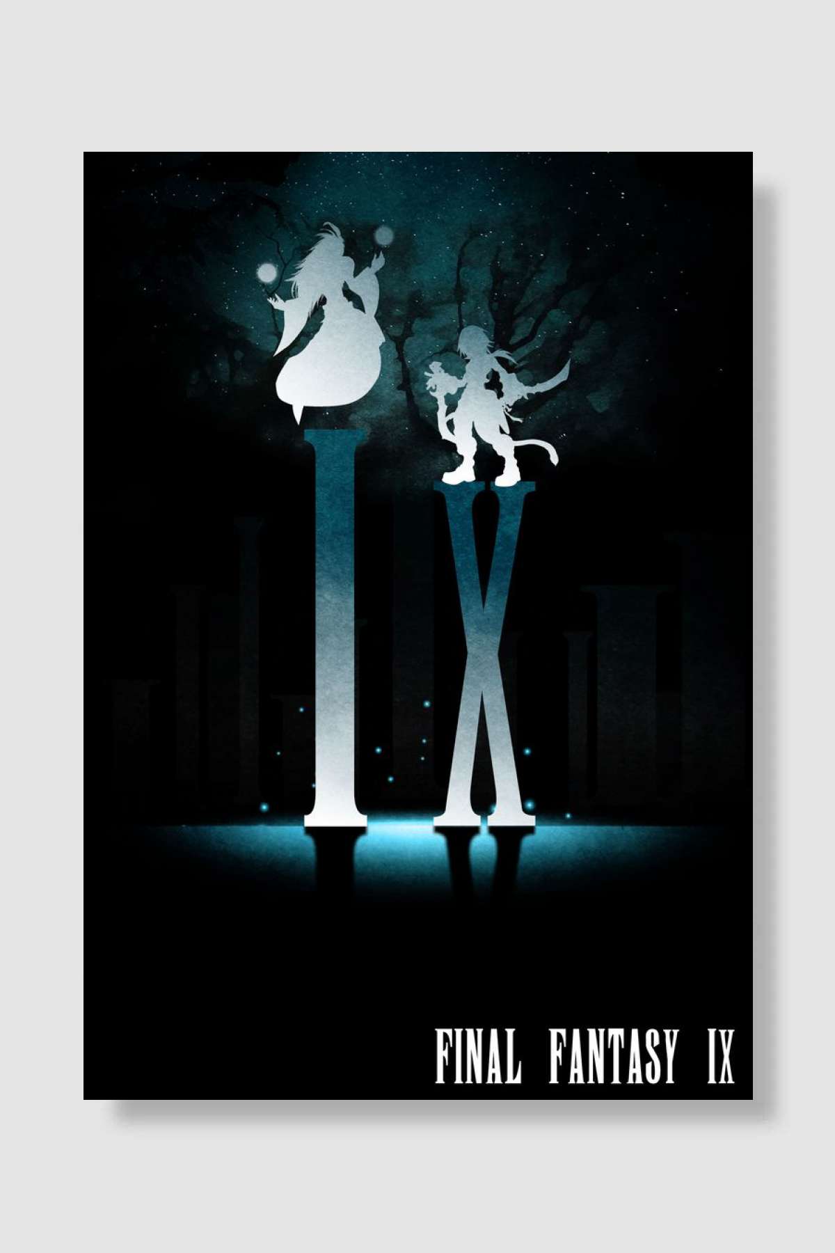 Kuja VS Zidane Oyun Poster Çerçevesiz Yüksek Kalite Oyun Afiş Duvar Poster