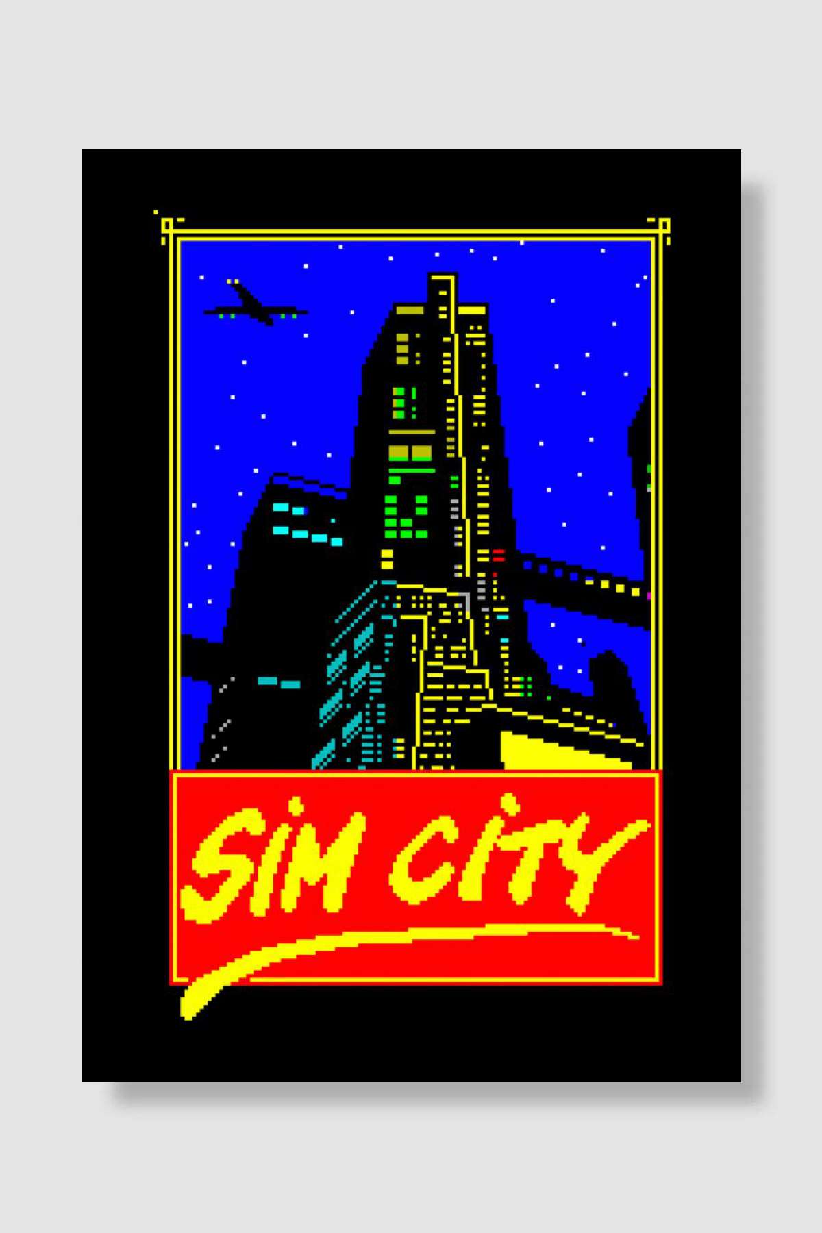 Sim City Oyun Poster Çerçevesiz Yüksek Kalite Oyun Afiş Duvar Poster