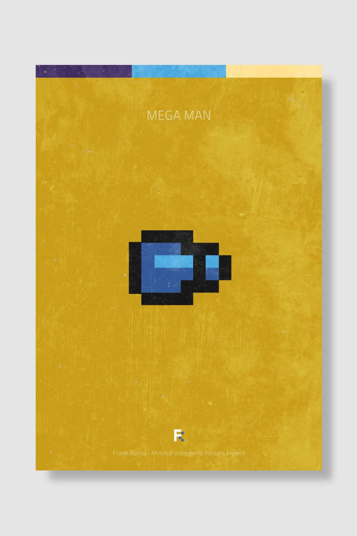 Mega Man. Minimal Videogame Poster. Oyun Poster Çerçevesiz Yüksek Kalite Oyun Afiş Duvar Poster