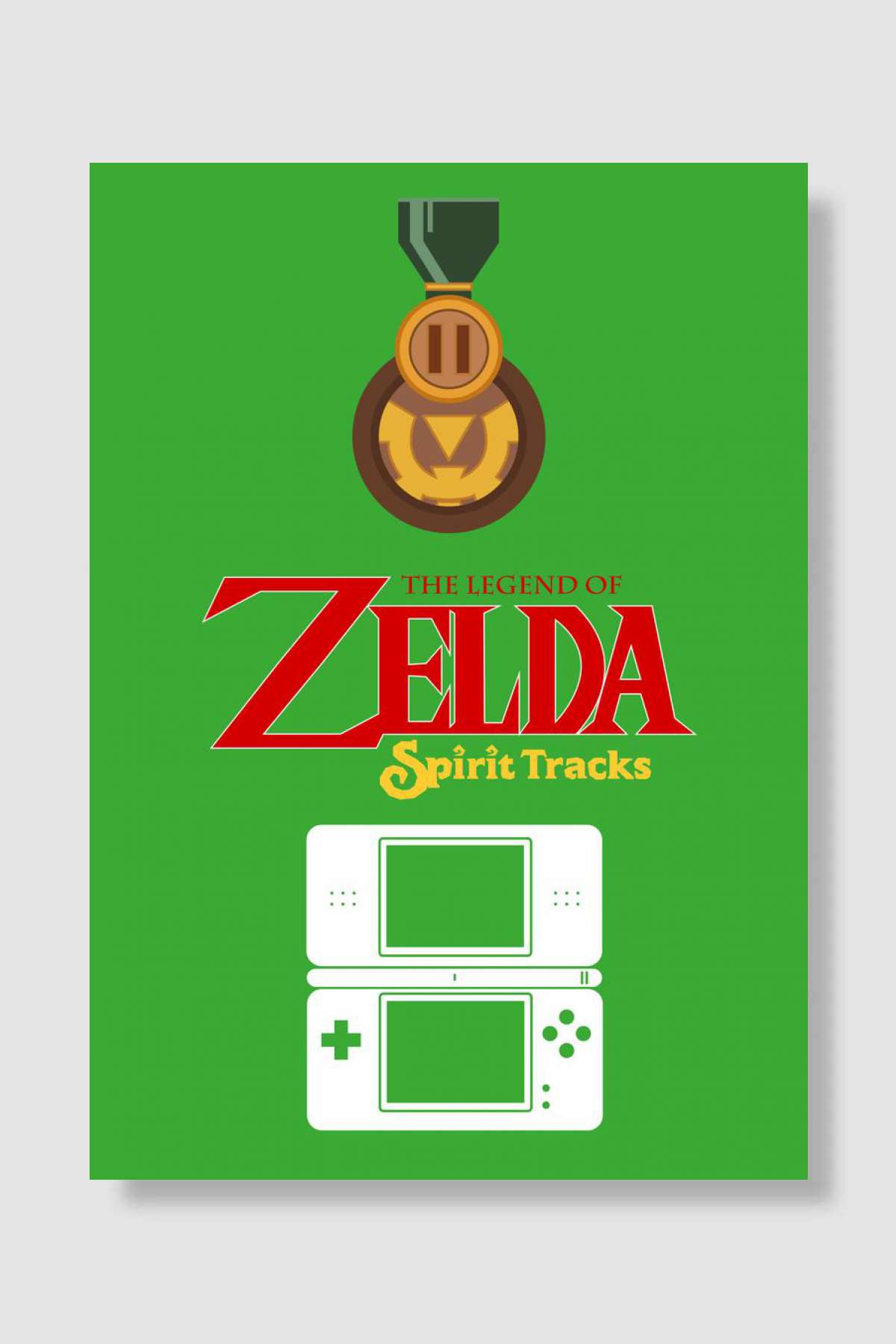 Spirit Tracks DS Oyun Poster Çerçevesiz Yüksek Kalite Oyun Afiş Duvar Poster
