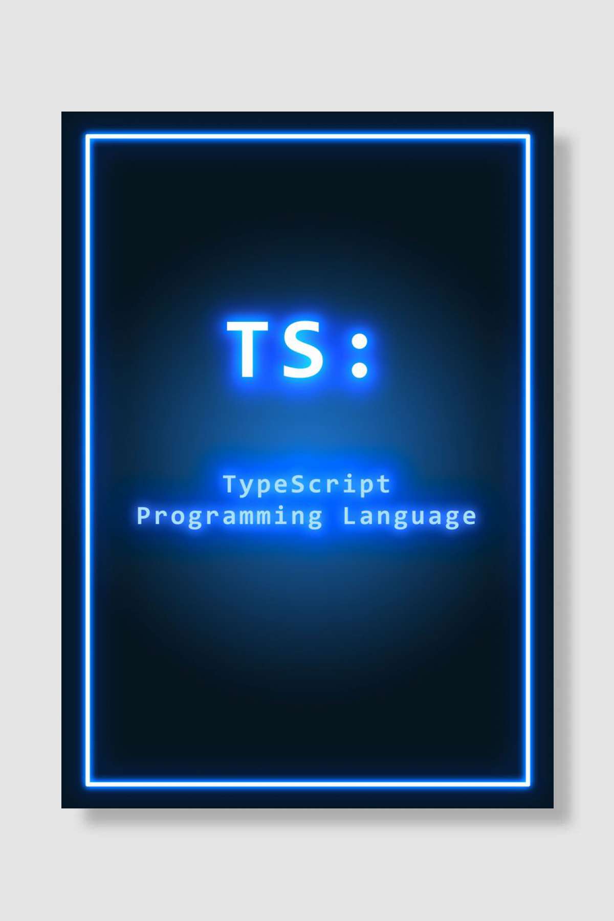 TypeScript Oyun Poster Çerçevesiz Yüksek Kalite Oyun Afiş Duvar Poster