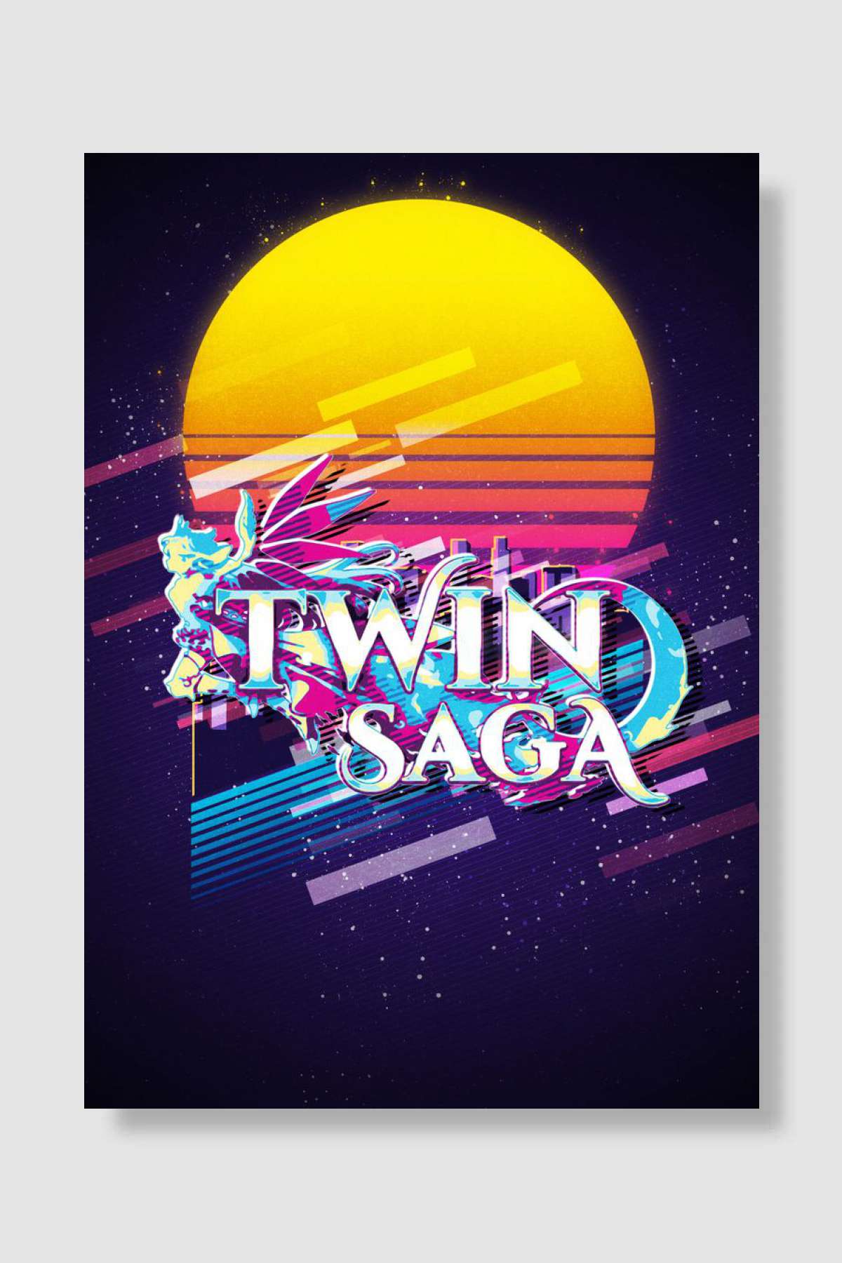 twin saga Oyun Poster Çerçevesiz Yüksek Kalite Oyun Afiş Duvar Poster