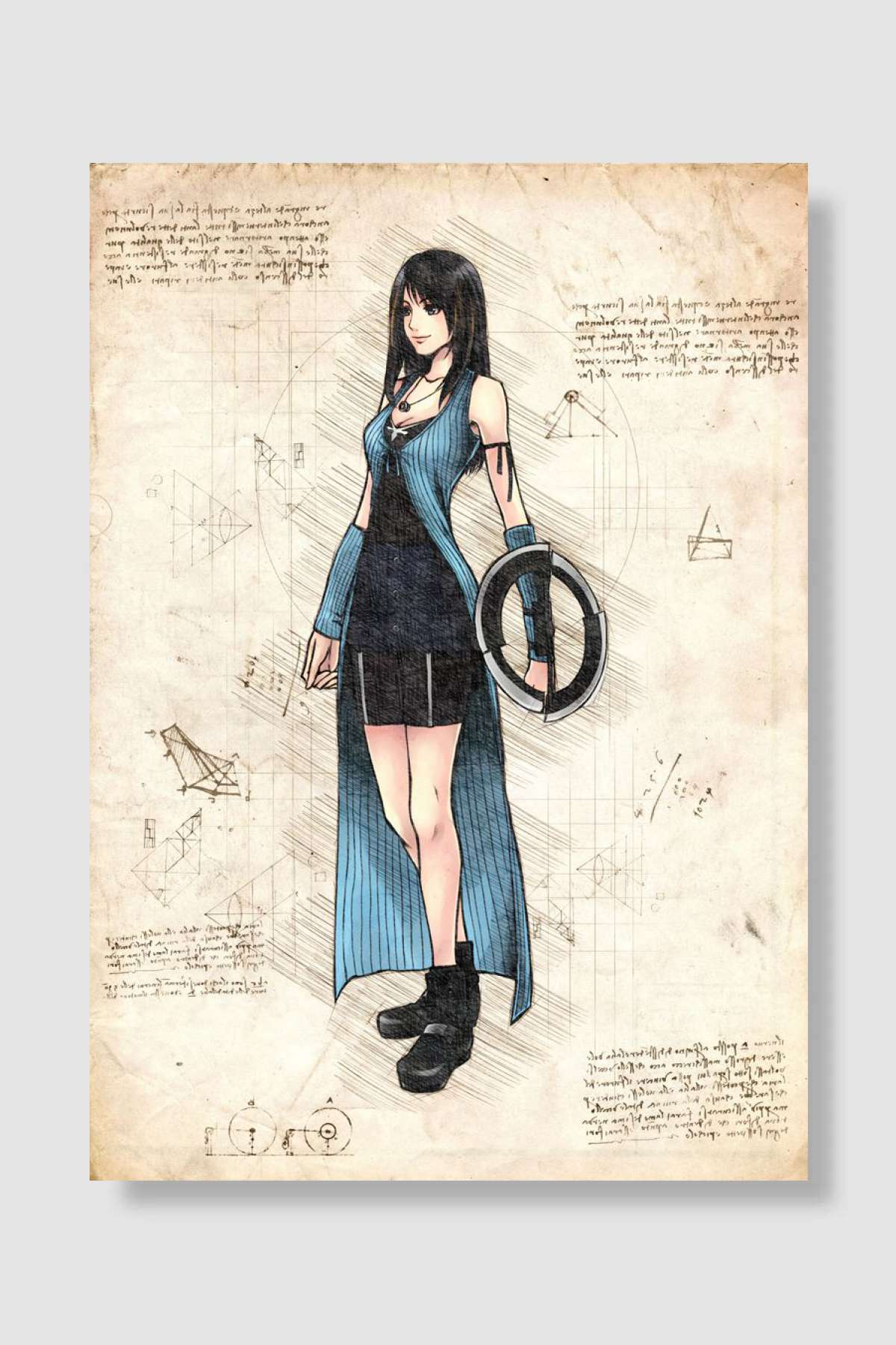 Riona Heartilly FFVIII Oyun Poster Çerçevesiz Yüksek Kalite Oyun Afiş Duvar Poster