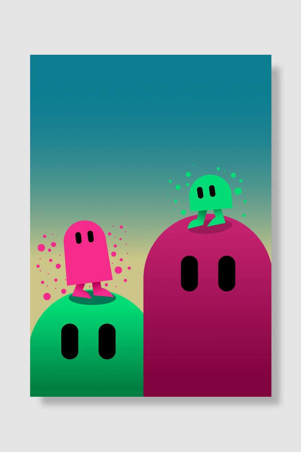 Adventures of Ibb and Obb Oyun Poster Çerçevesiz Yüksek Kalite Oyun Afiş Duvar Poster