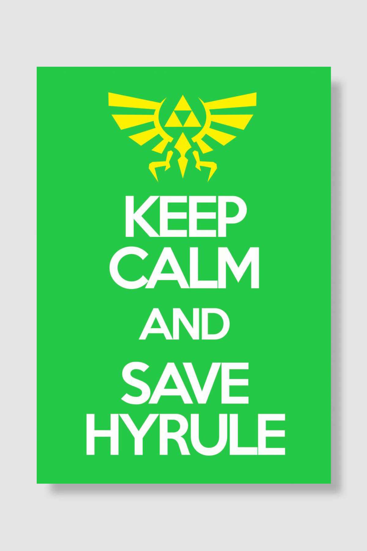 Save Hyrule Oyun Poster Çerçevesiz Yüksek Kalite Oyun Afiş Duvar Poster