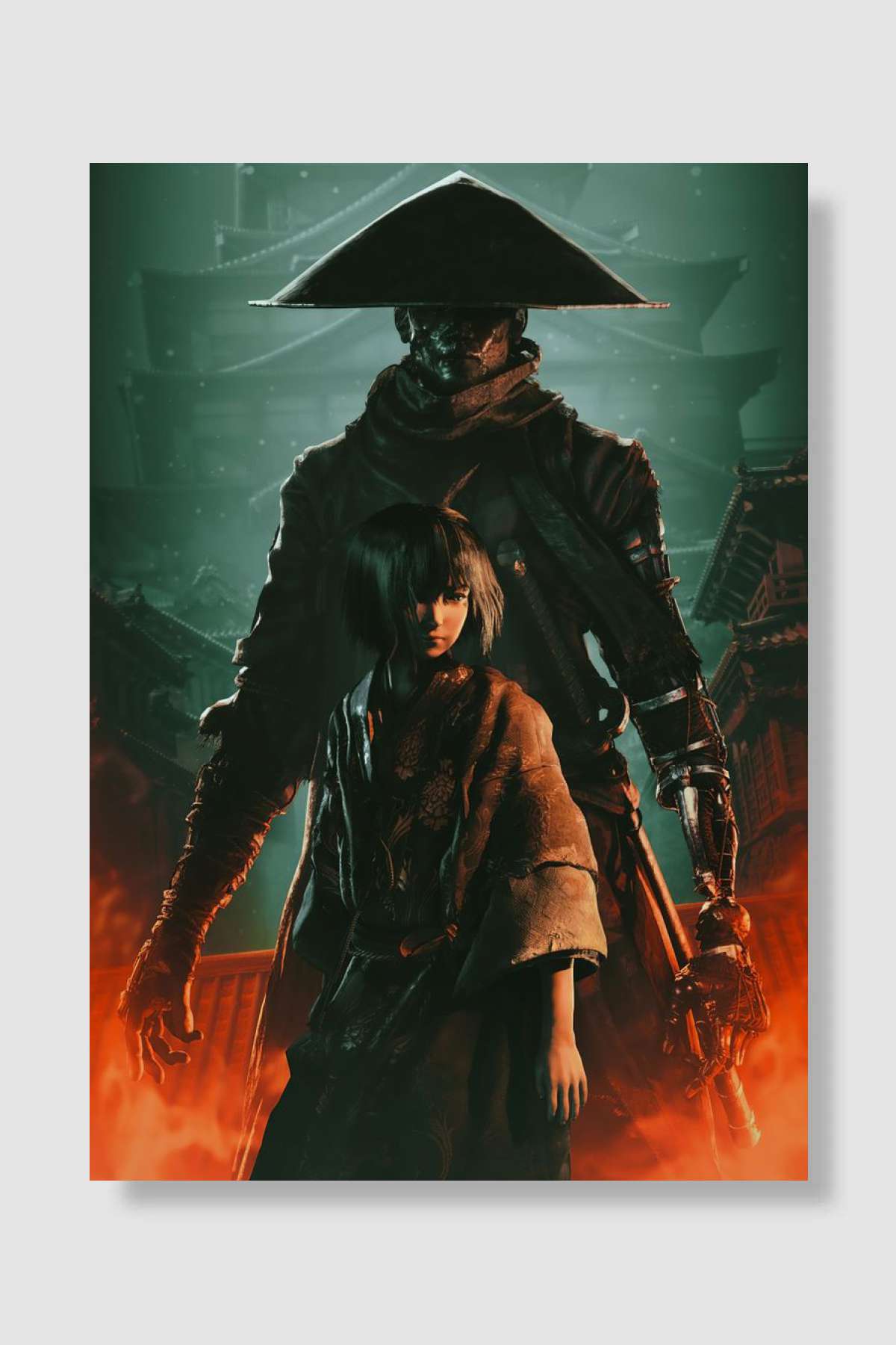 Sekiro the wolf samurai Oyun Poster Çerçevesiz Yüksek Kalite Oyun Afiş Duvar Poster