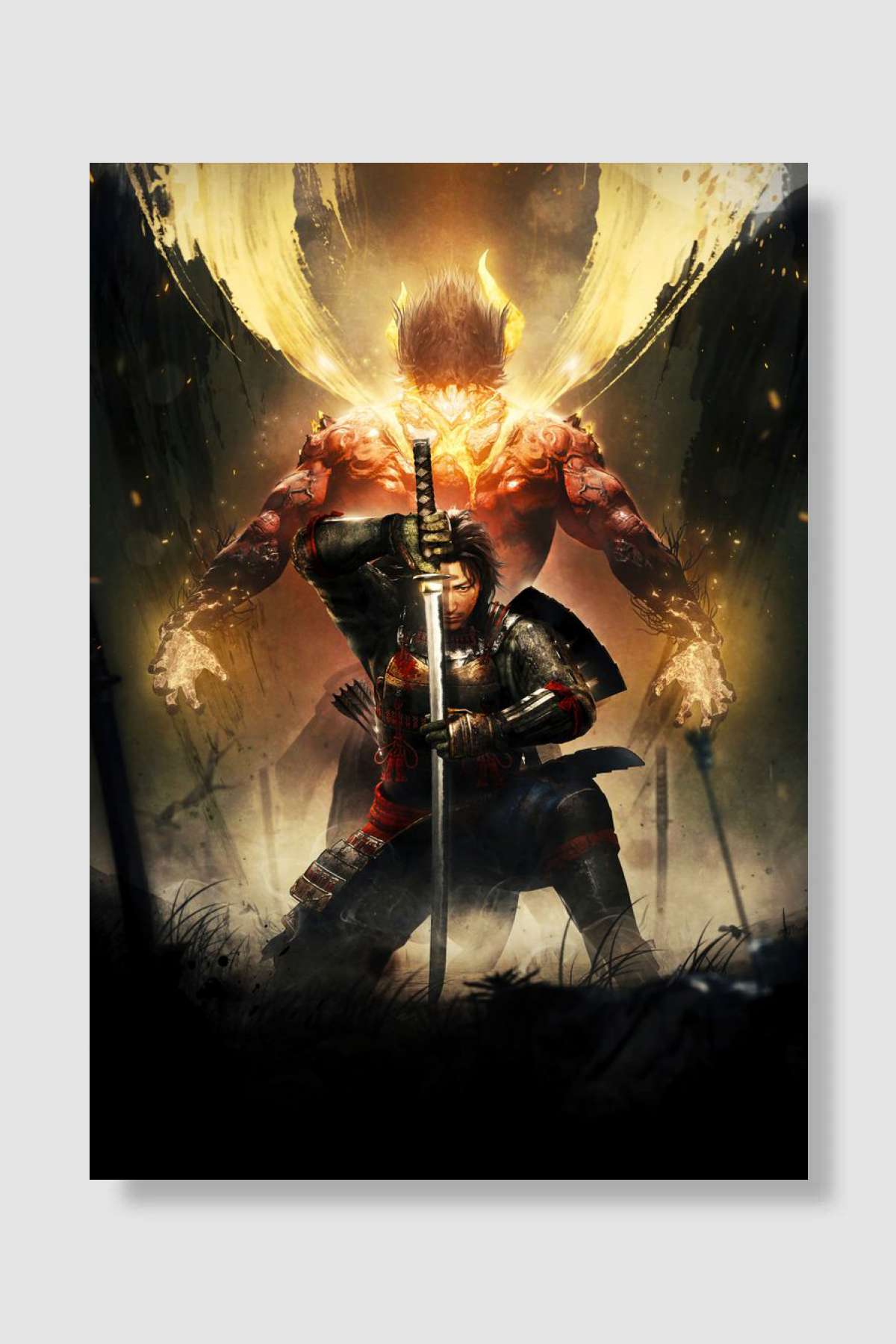 nioh Oyun Poster Çerçevesiz Yüksek Kalite Oyun Afiş Duvar Poster