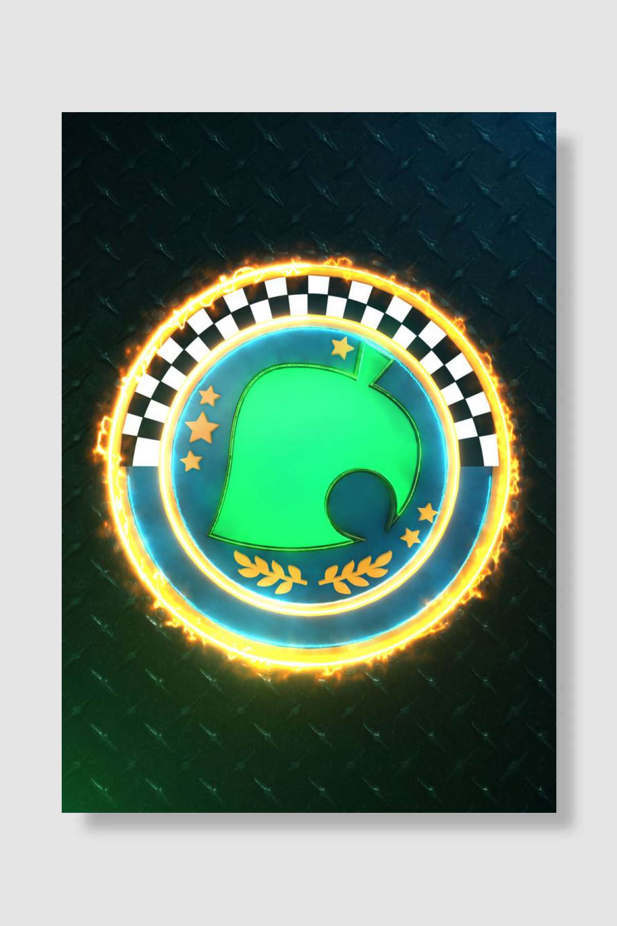 3d crossing cup Emblem Oyun Poster Çerçevesiz Yüksek Kalite Oyun Afiş Duvar Poster