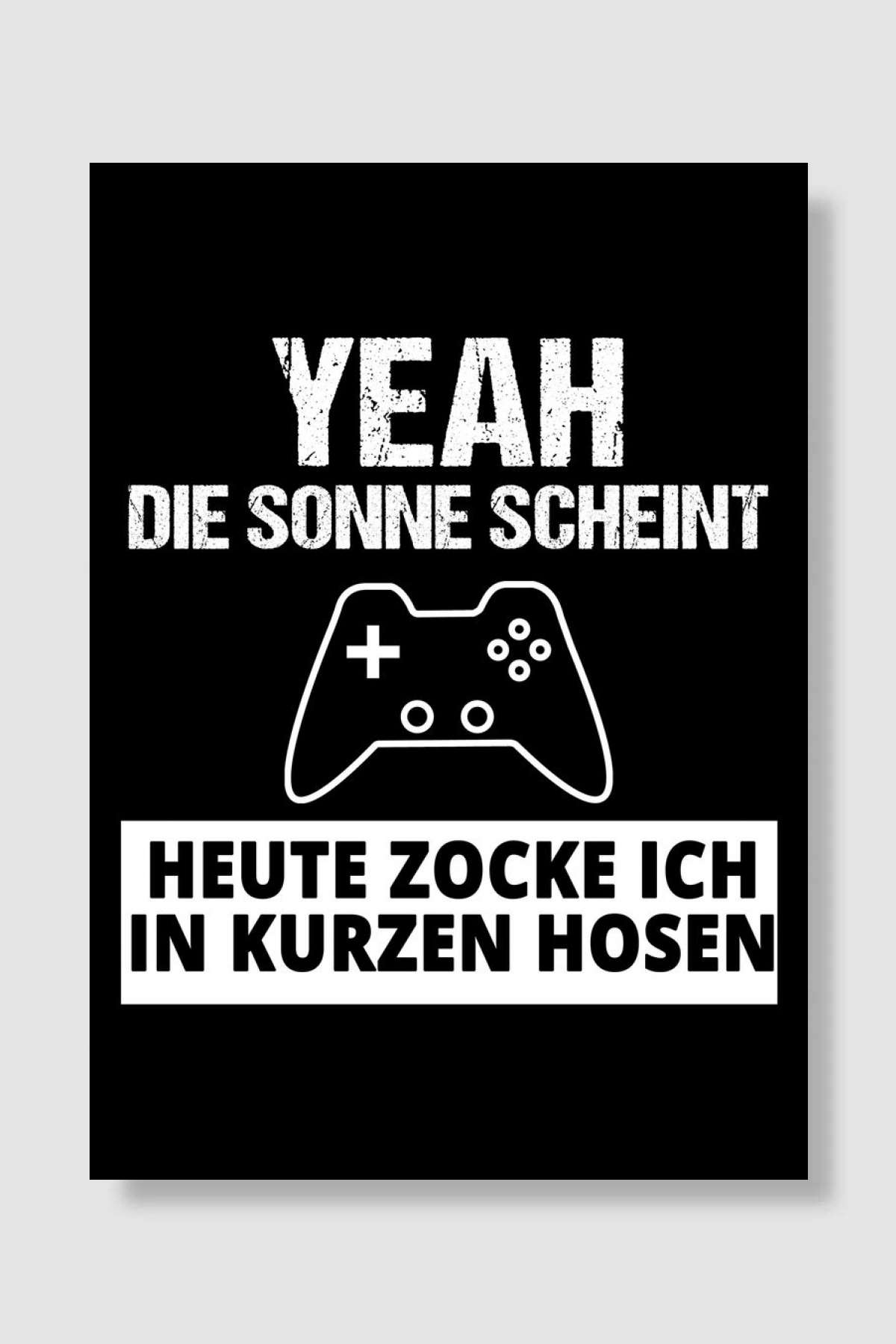 Gamer Nerd Spruch Oyun Poster Çerçevesiz Yüksek Kalite Oyun Afiş Duvar Poster