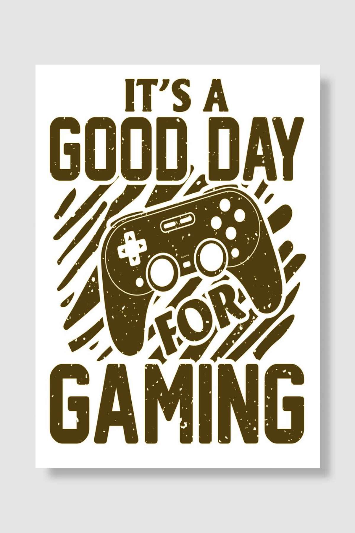 good day for gaming Oyun Poster Çerçevesiz Yüksek Kalite Oyun Afiş Duvar Poster