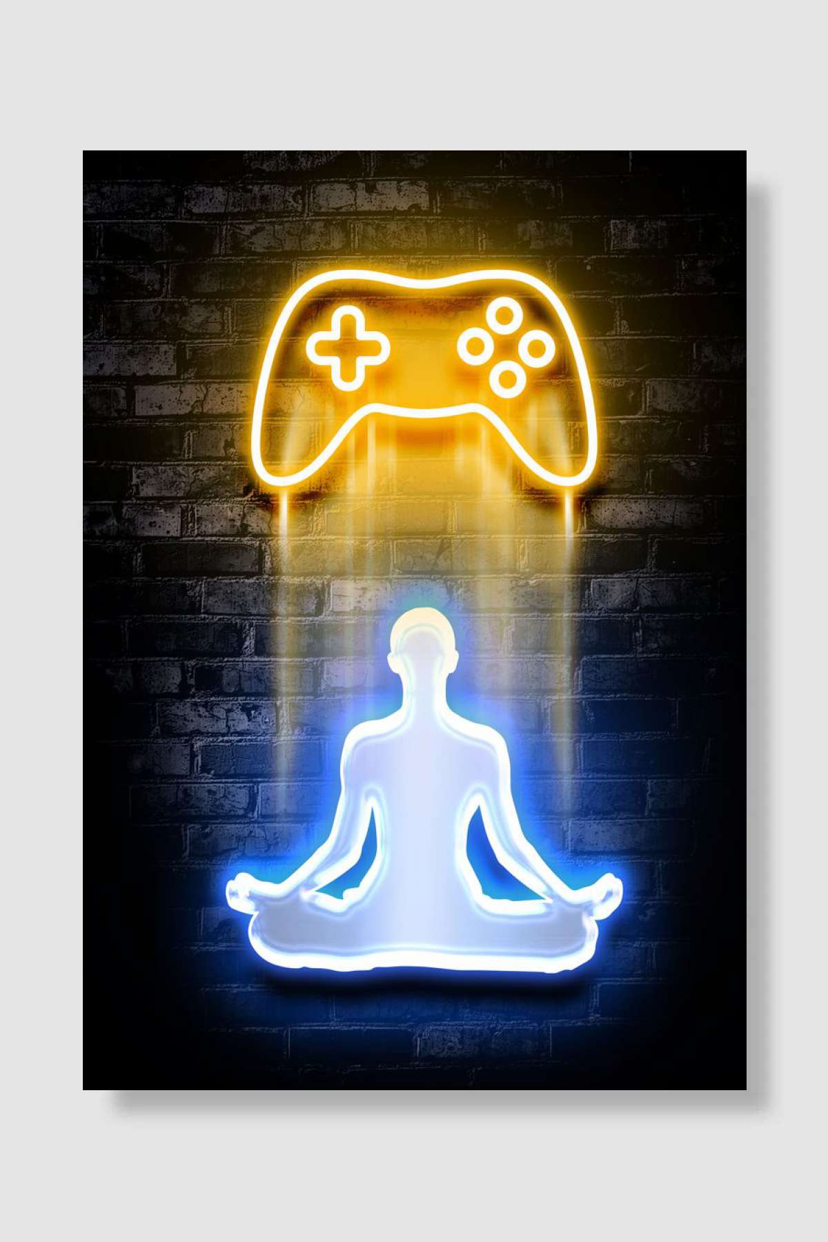 Enlightenment and gaming Oyun Poster Çerçevesiz Yüksek Kalite Oyun Afiş Duvar Poster