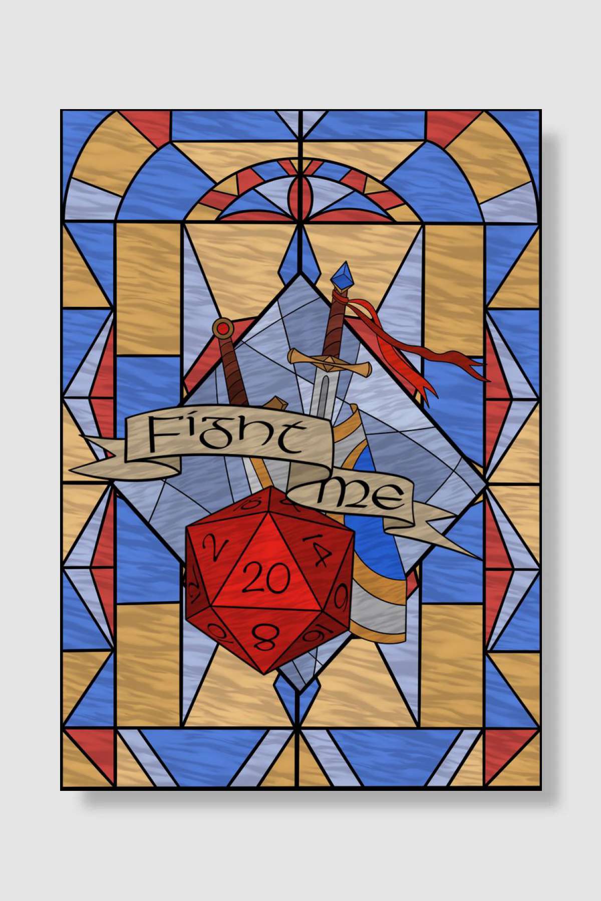 Fight Me Oyun Poster Çerçevesiz Yüksek Kalite Oyun Afiş Duvar Poster