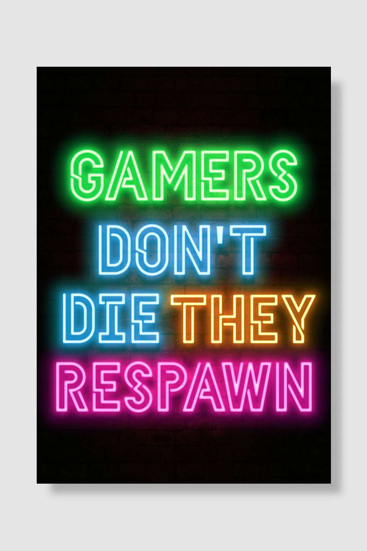 Gamers quotes quote Oyun Poster Çerçevesiz Yüksek Kalite Oyun Afiş Duvar Poster