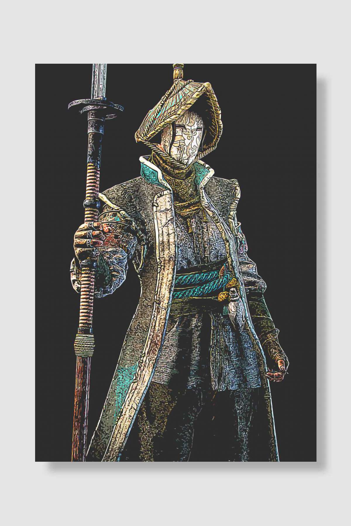 nobushi for honor Oyun Poster Çerçevesiz Yüksek Kalite Oyun Afiş Duvar Poster