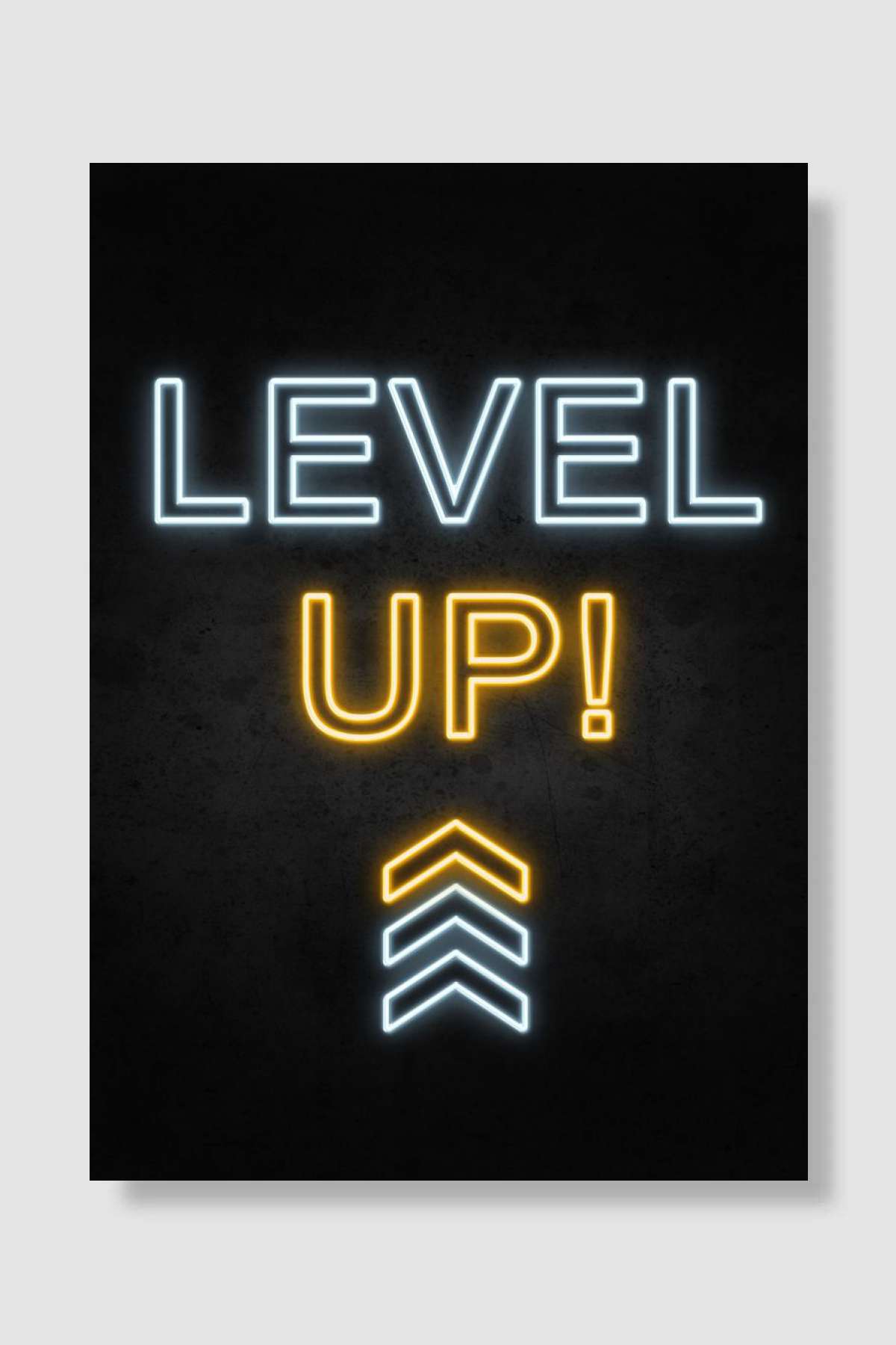 Level Up Oyun Poster Çerçevesiz Yüksek Kalite Oyun Afiş Duvar Poster