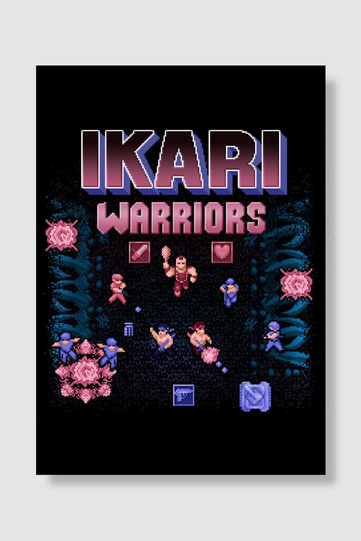 Warriors Ikari Oyun Poster Çerçevesiz Yüksek Kalite Oyun Afiş Duvar Poster