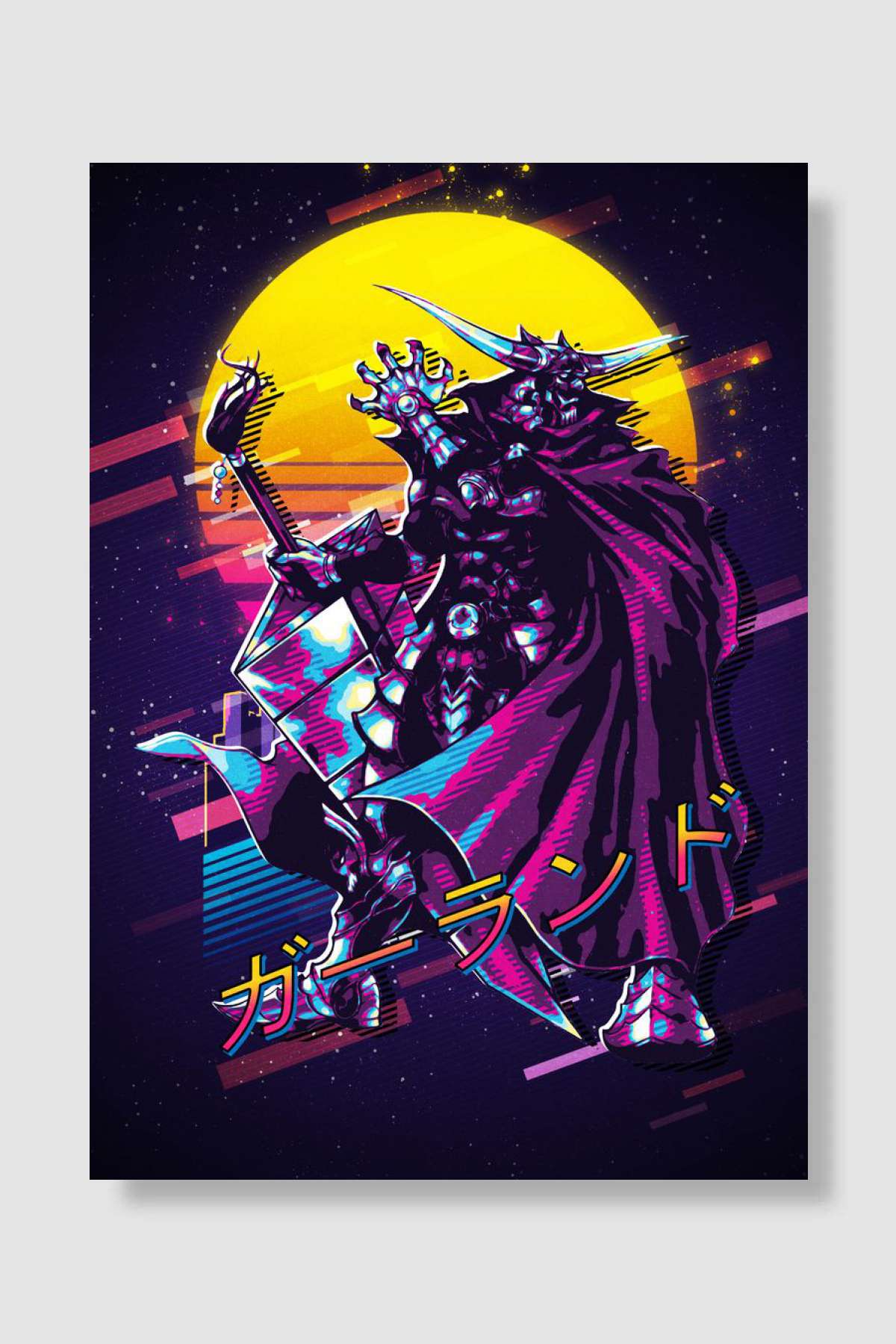 Final Fantasy I 1 Garland Oyun Poster Çerçevesiz Yüksek Kalite Oyun Afiş Duvar Poster