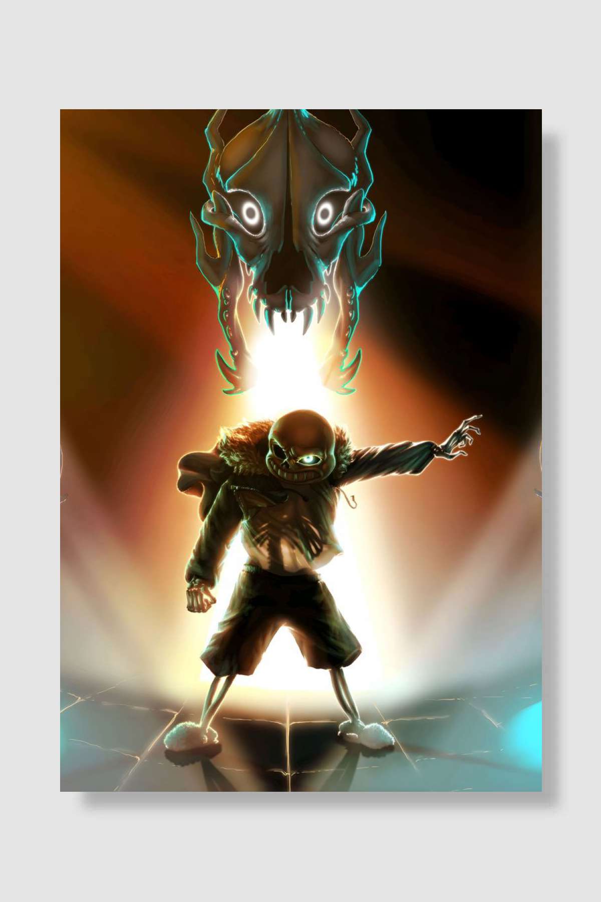 Sans Undertale Oyun Poster Çerçevesiz Yüksek Kalite Oyun Afiş Duvar Poster