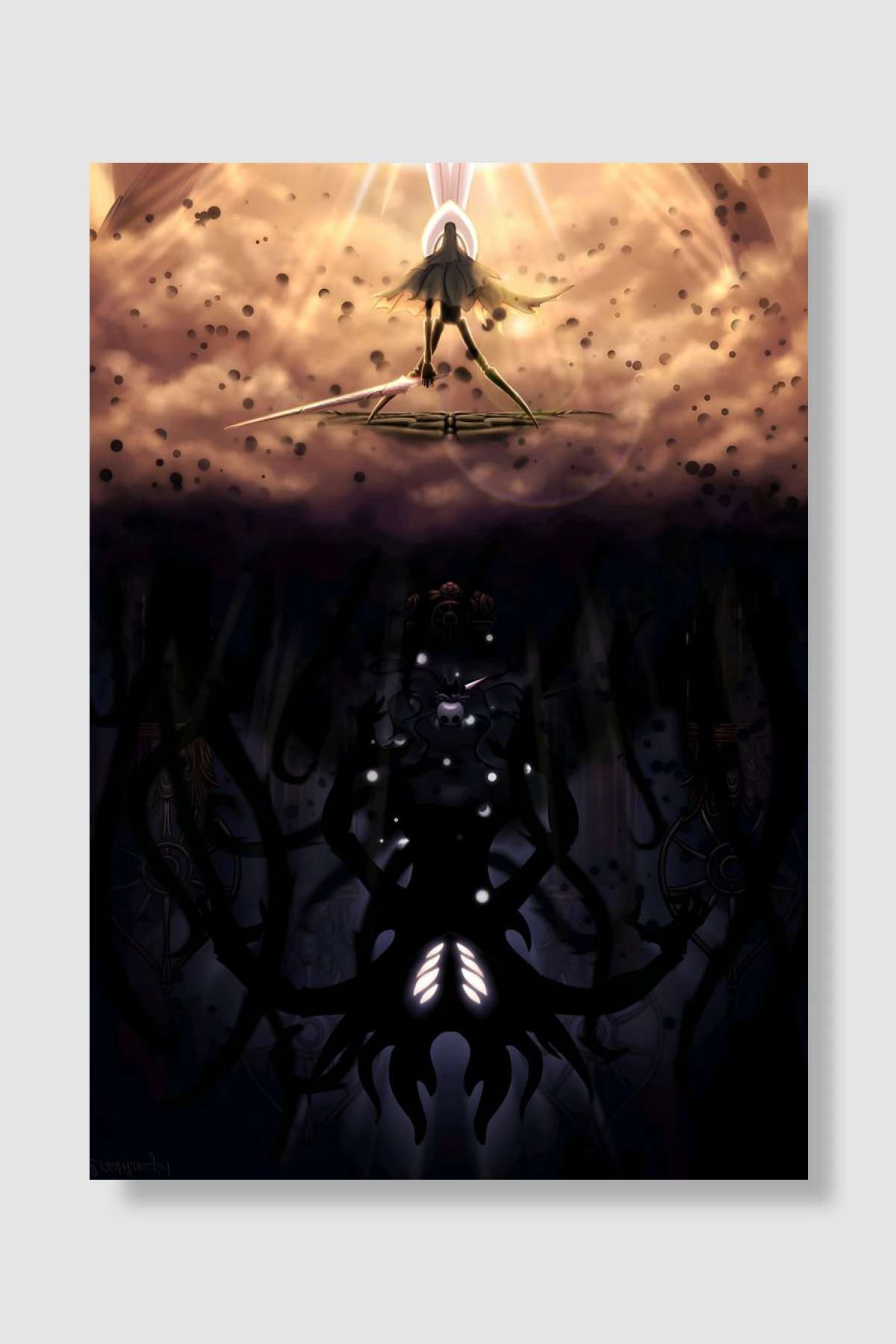 Hollow Knight Grimm Steam Oyun Poster Çerçevesiz Yüksek Kalite Oyun Afiş Duvar Poster