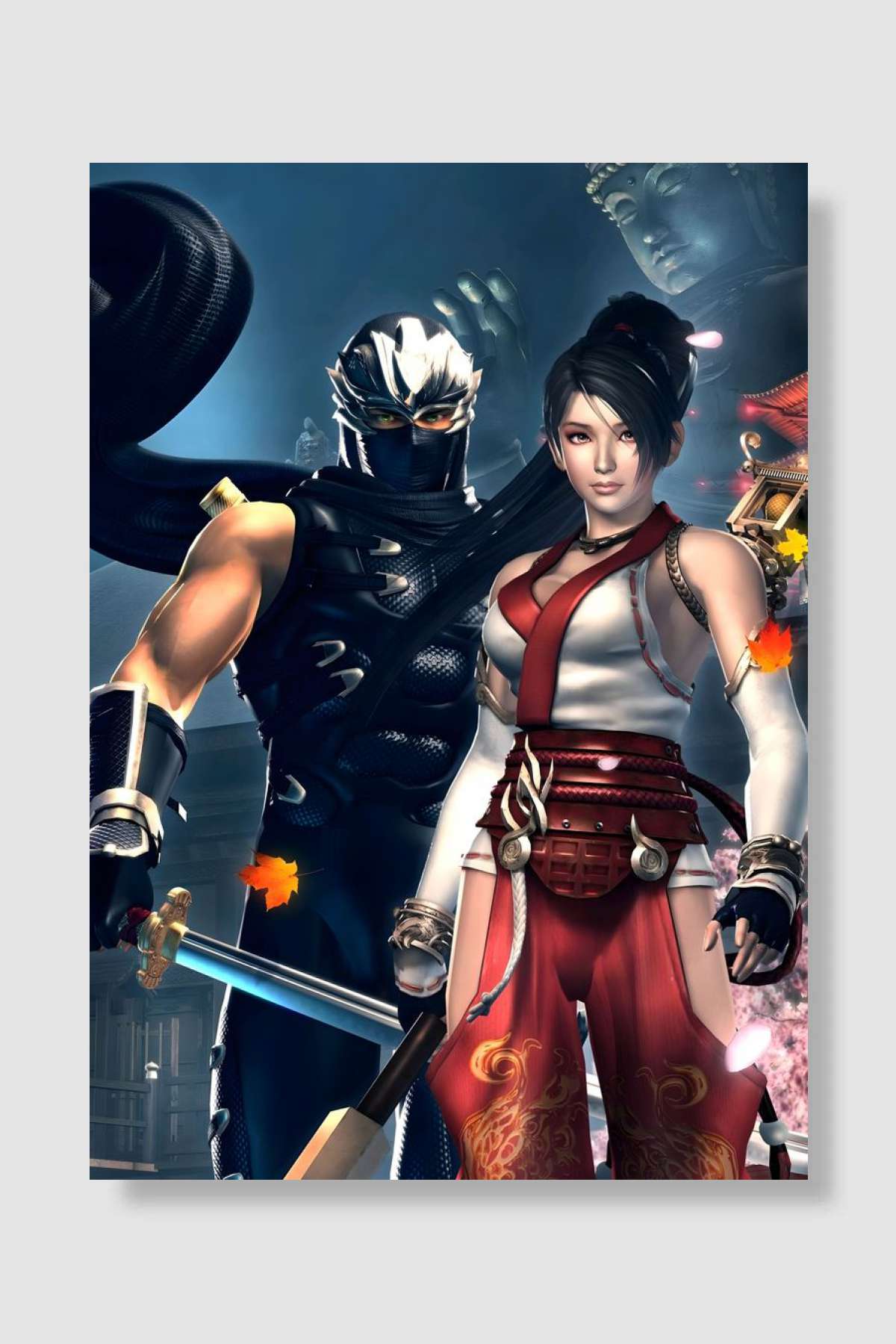 Ninja Gaiden Japanese Oyun Poster Çerçevesiz Yüksek Kalite Oyun Afiş Duvar Poster