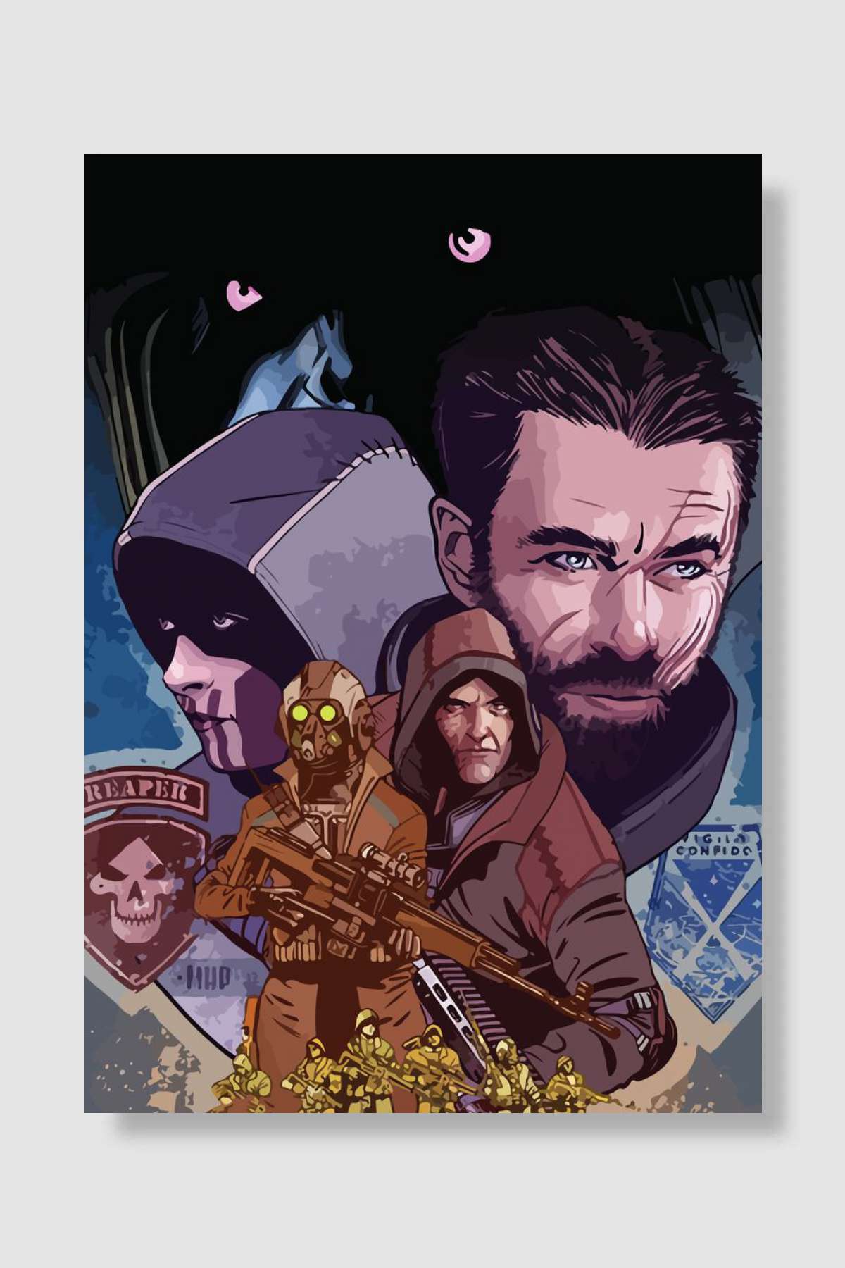 xcom 2 factions Oyun Poster Çerçevesiz Yüksek Kalite Oyun Afiş Duvar Poster